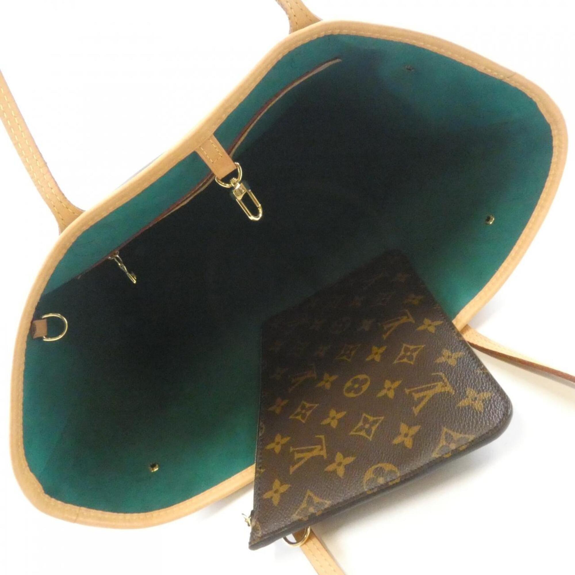 Louis Vuitton Marron Coated Canvas Handbag Pouch (Pre-Owned)