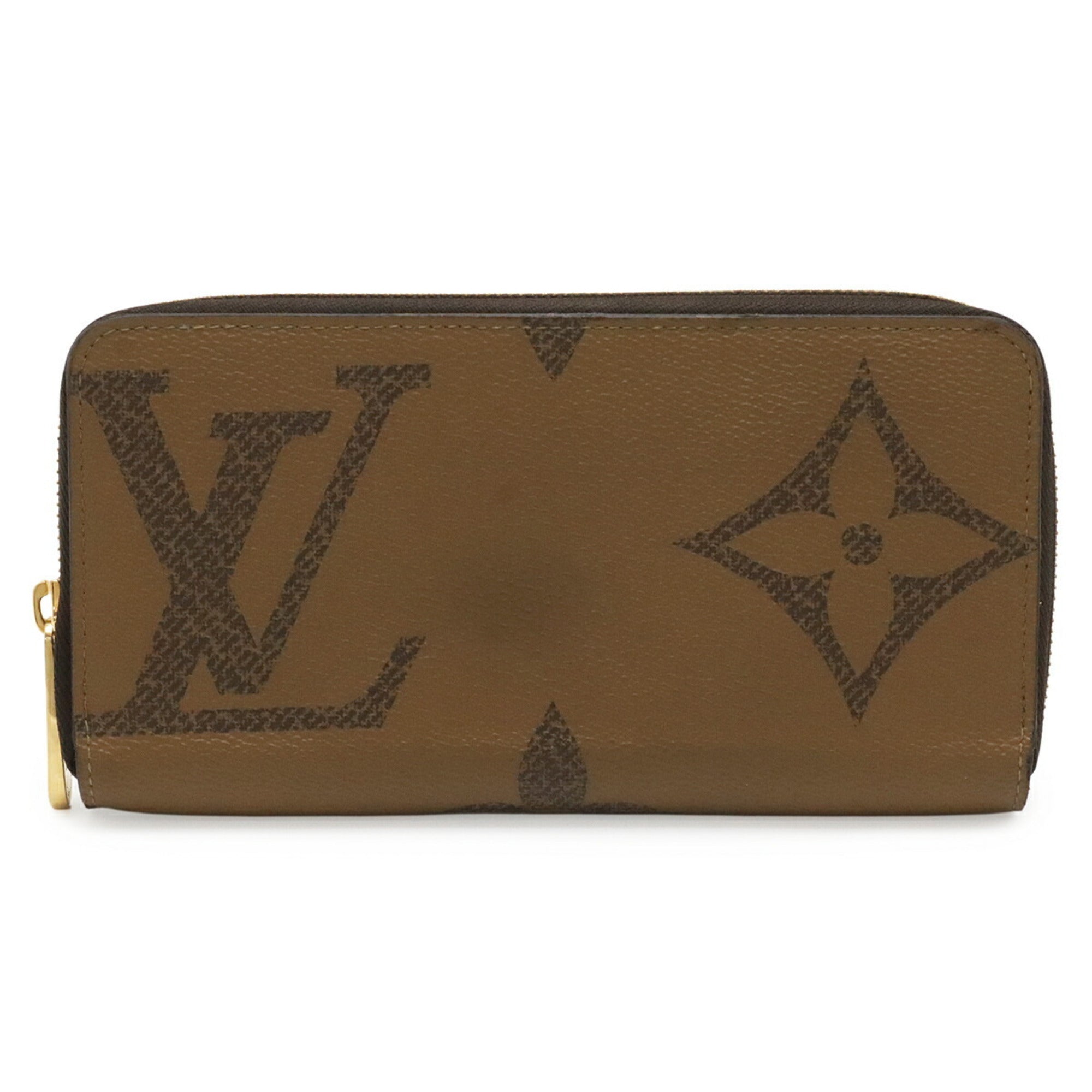 Louis Vuitton Monogram Brown Light Brown Monogram Monogram Reverse Long Wallet (Bi-Fold) (Pre-Owned)