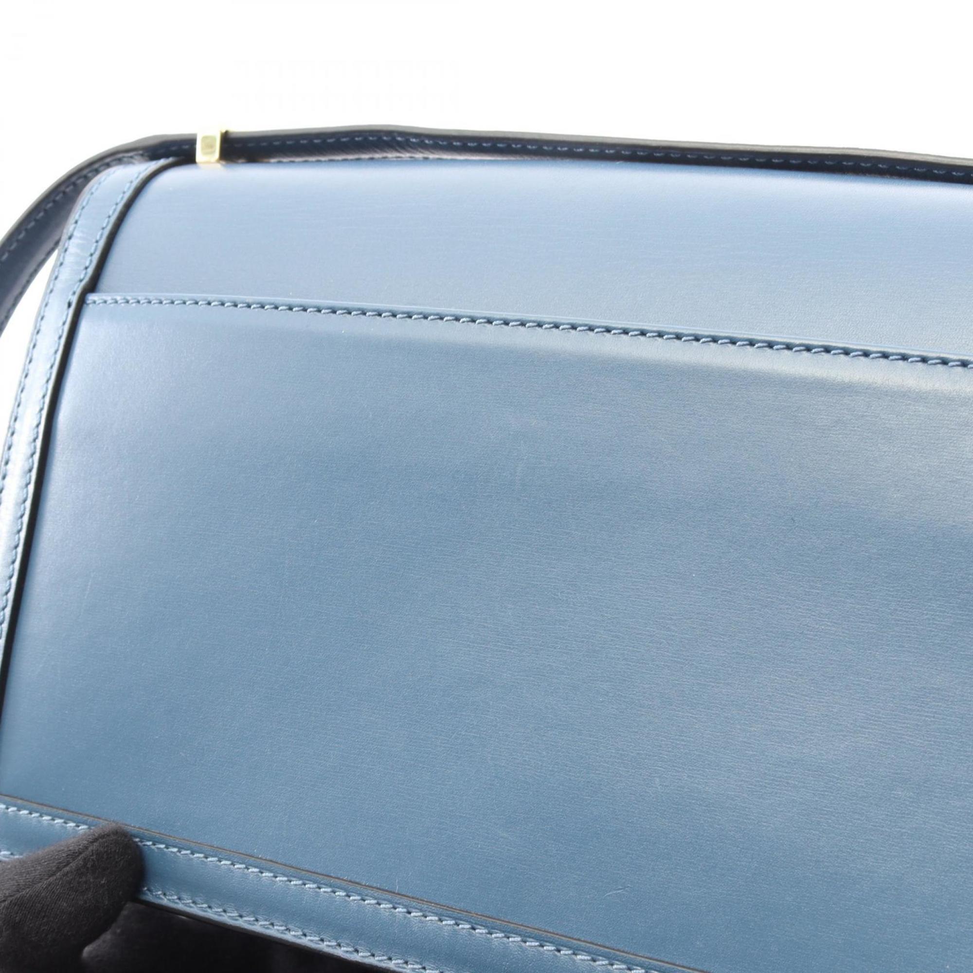 Loewe Blue Leather Shoulder Bag (Pre-Owned)