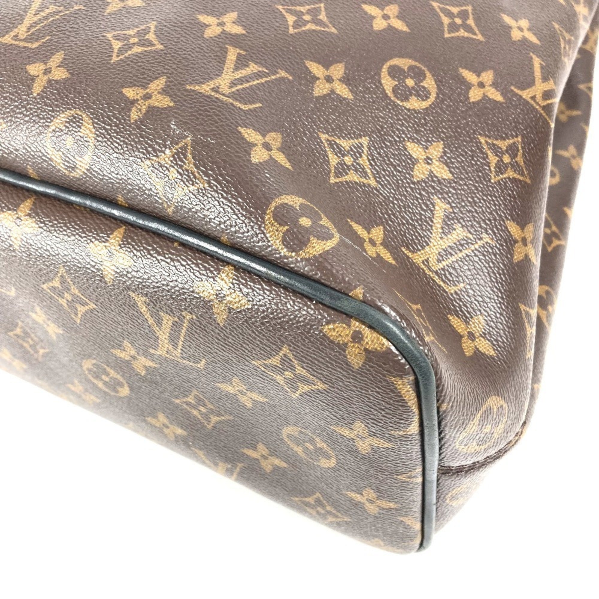 Louis Vuitton Black Brown Galle Monogram Backpack (Pre-Owned)