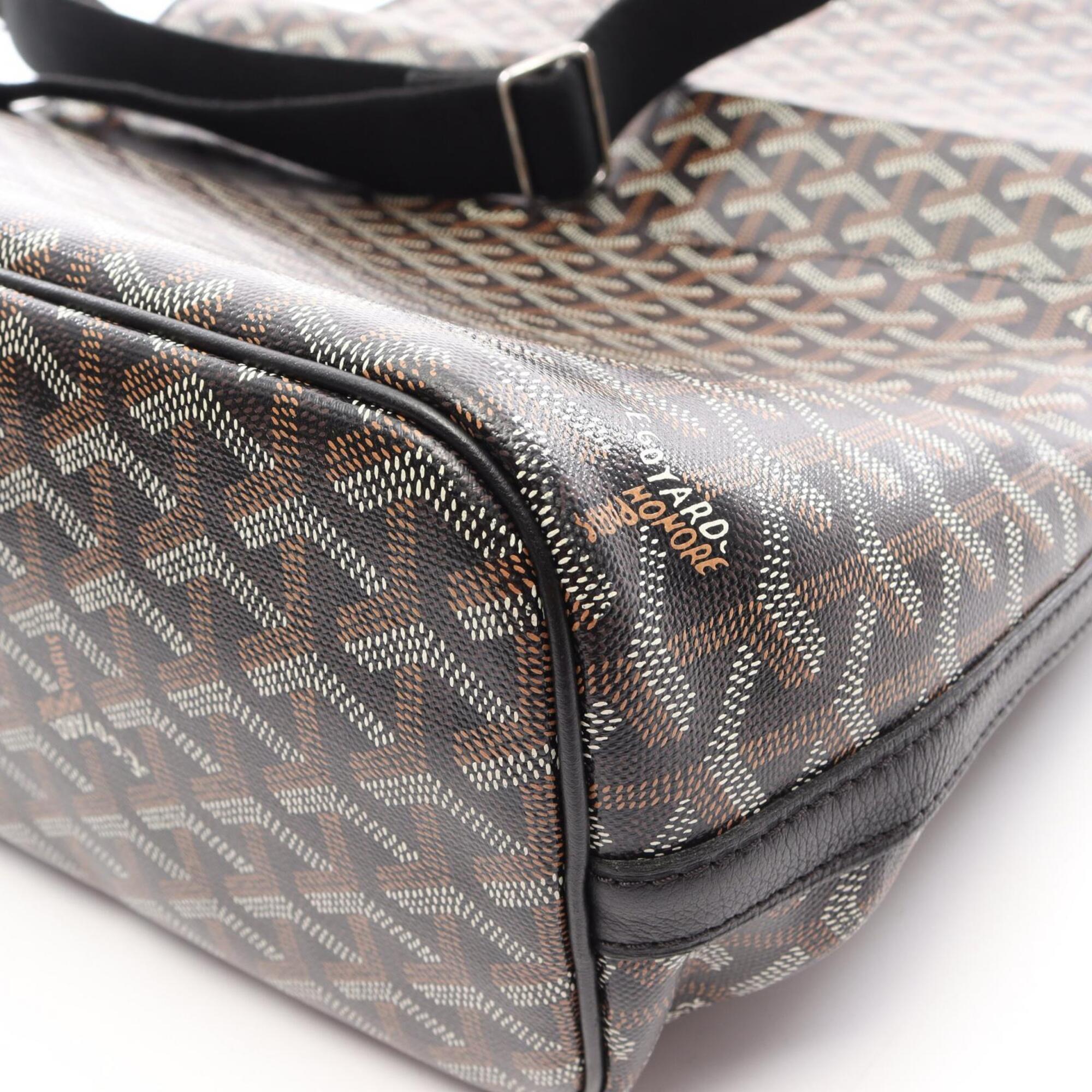 Goyard Black Multi-Color Coated Canvas Pvc Leather Handbag Shoulder Bag (Pre-Owned)