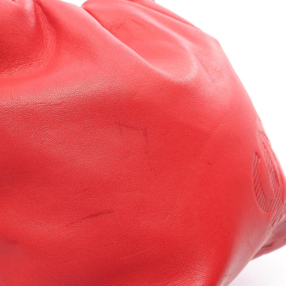 Loewe Red Color Nappa Leather Handbag Shoulder Bag (Pre-Owned)