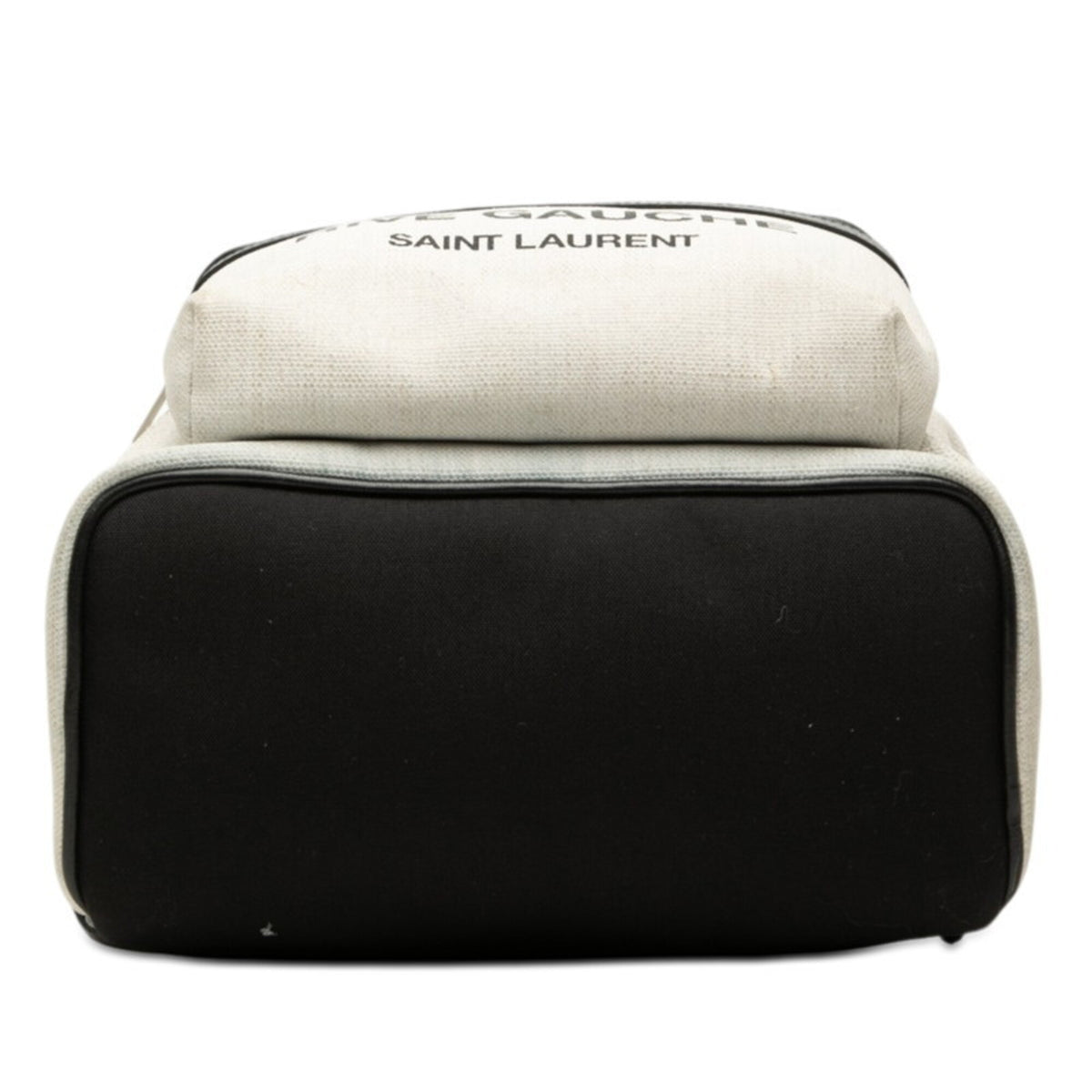 Saint Laurent White Linen Leather Backpack (Pre-Owned)