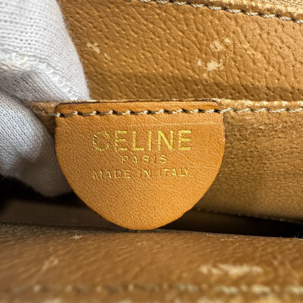 Celine Macadam Brown Leather Handbag (Pre-Owned)