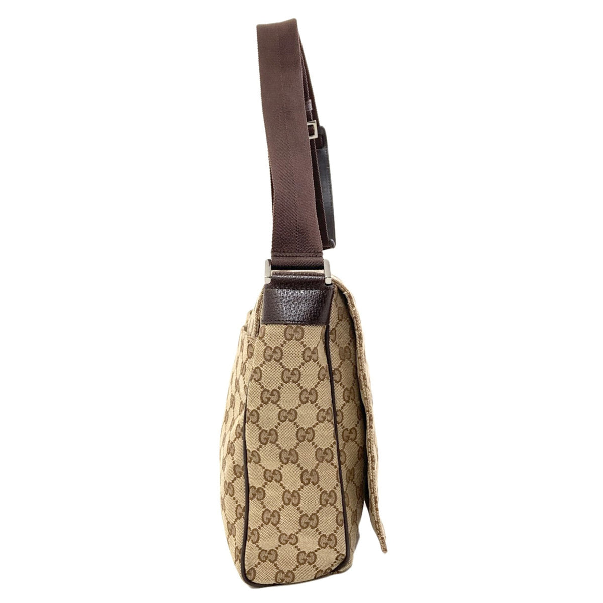 Gucci Brown Canvas Shoulder Bag (Pre-Owned)