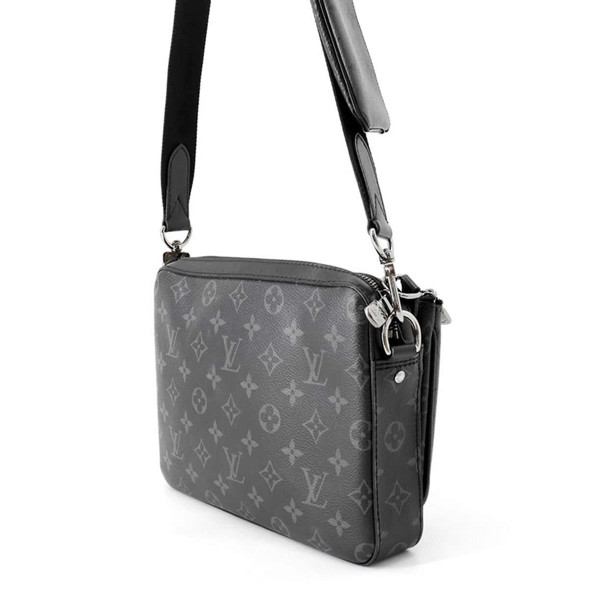Louis Vuitton Noir Monogram Eclipse Monogram Eclipse Monogram Reverse Shoulder Bag (Pre-Owned)