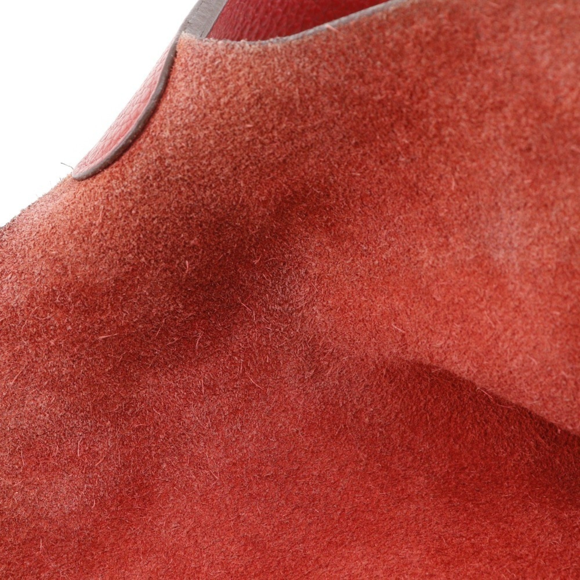 Hermes Red Color Taurillon Clemence Leather Handbag (Pre-Owned)