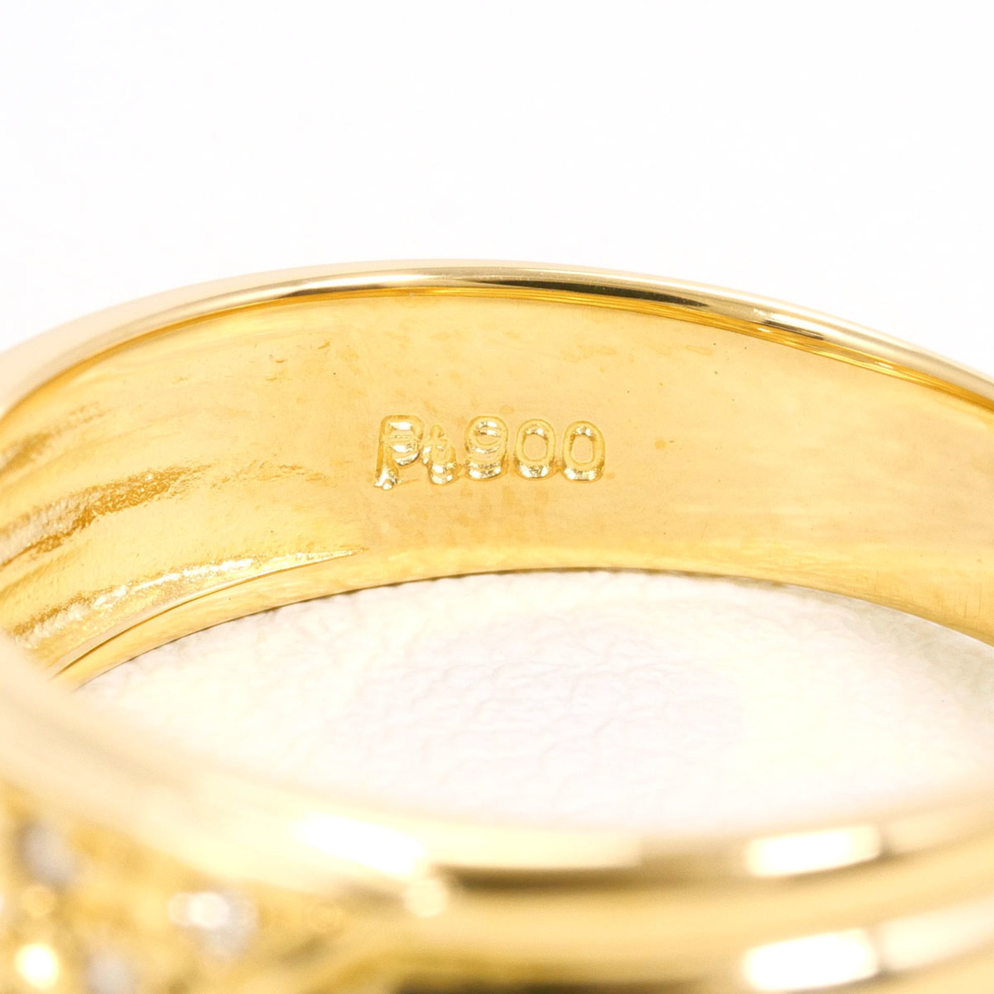 Unbranded Platinum Yellow Gold Yellow Gold (18K) Platinum 900 Band Ring (Pre-Owned)