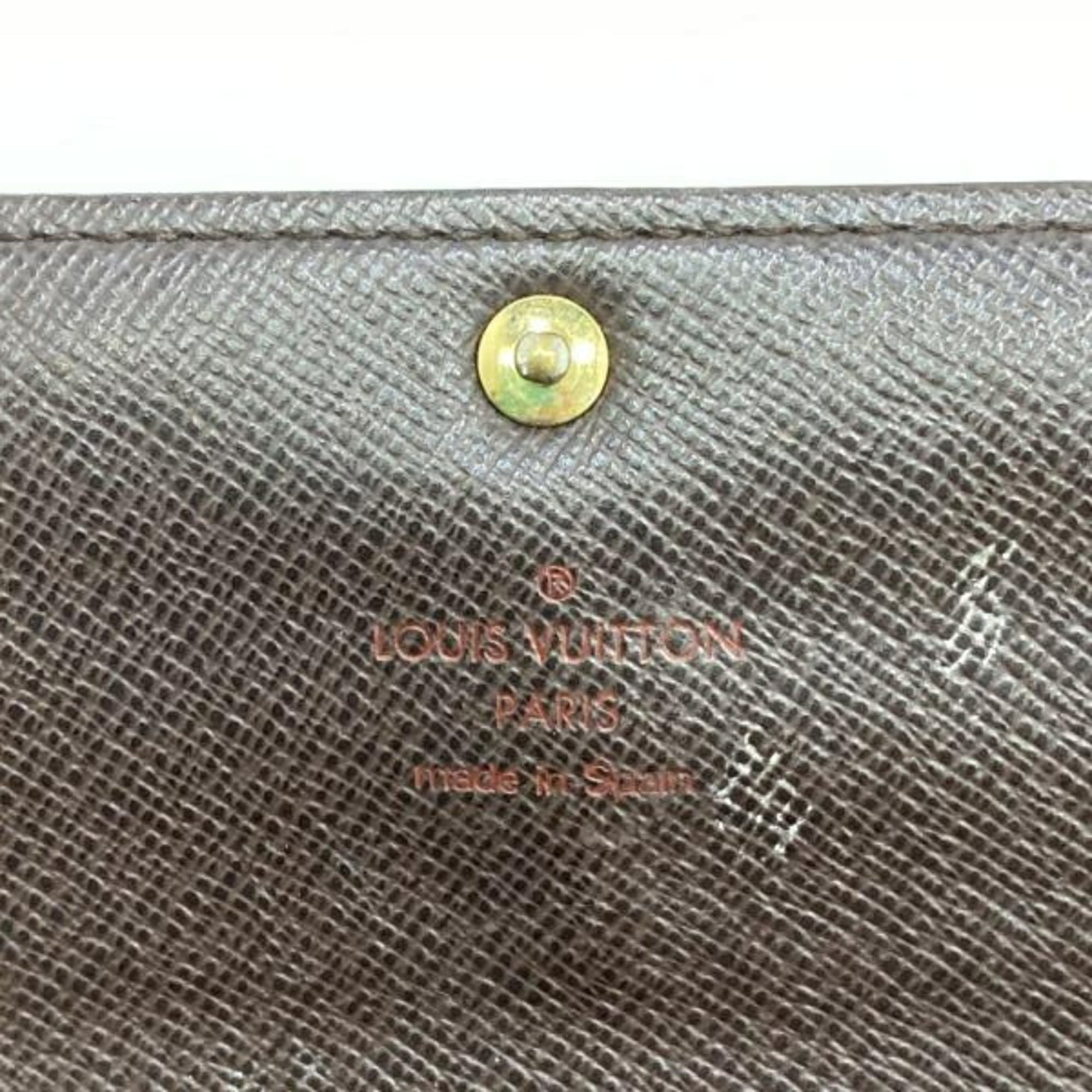 Louis Vuitton Damier Blue Brown Damier Canvas Bill Wallet (Bi-Fold) (Pre-Owned)