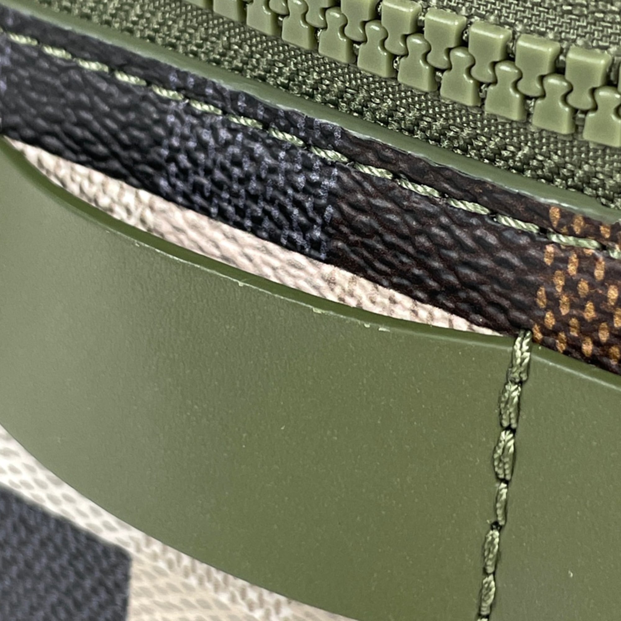 Louis Vuitton Brown Green Damier Azur Fanny Pack Pouch Shoulder Bag (Pre-Owned)