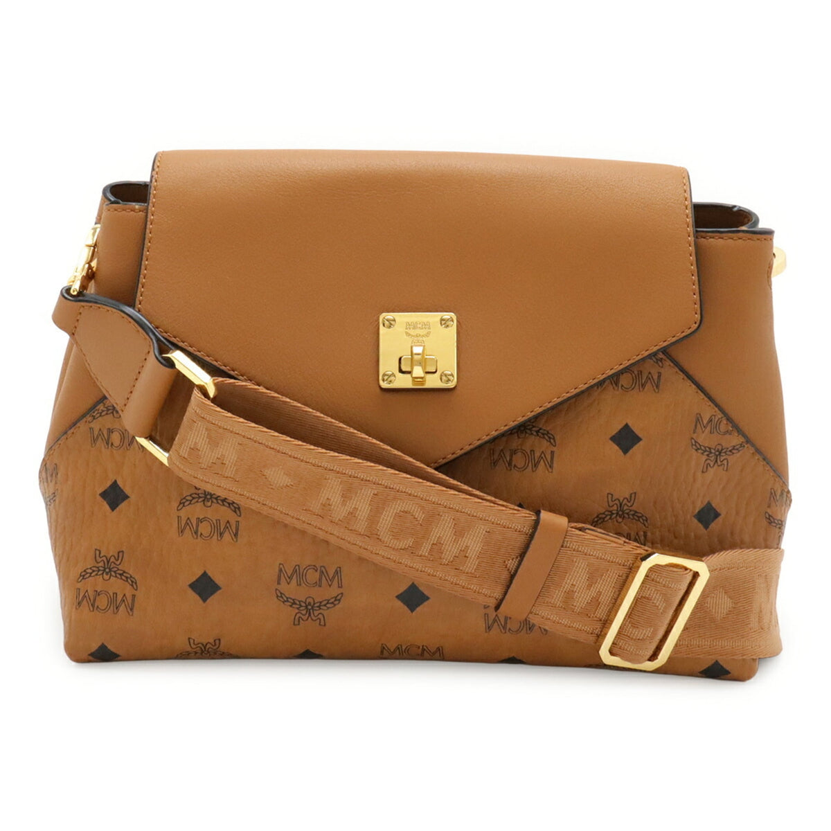 Mcm Brown Pvc Shoulder Bag (Pre-Owned)