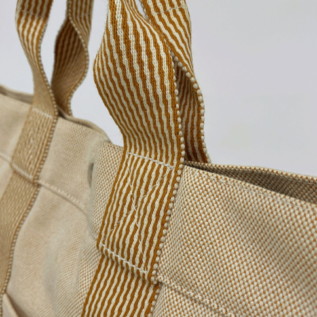 Hermes Orange Canvas Tote Bag (Pre-Owned)