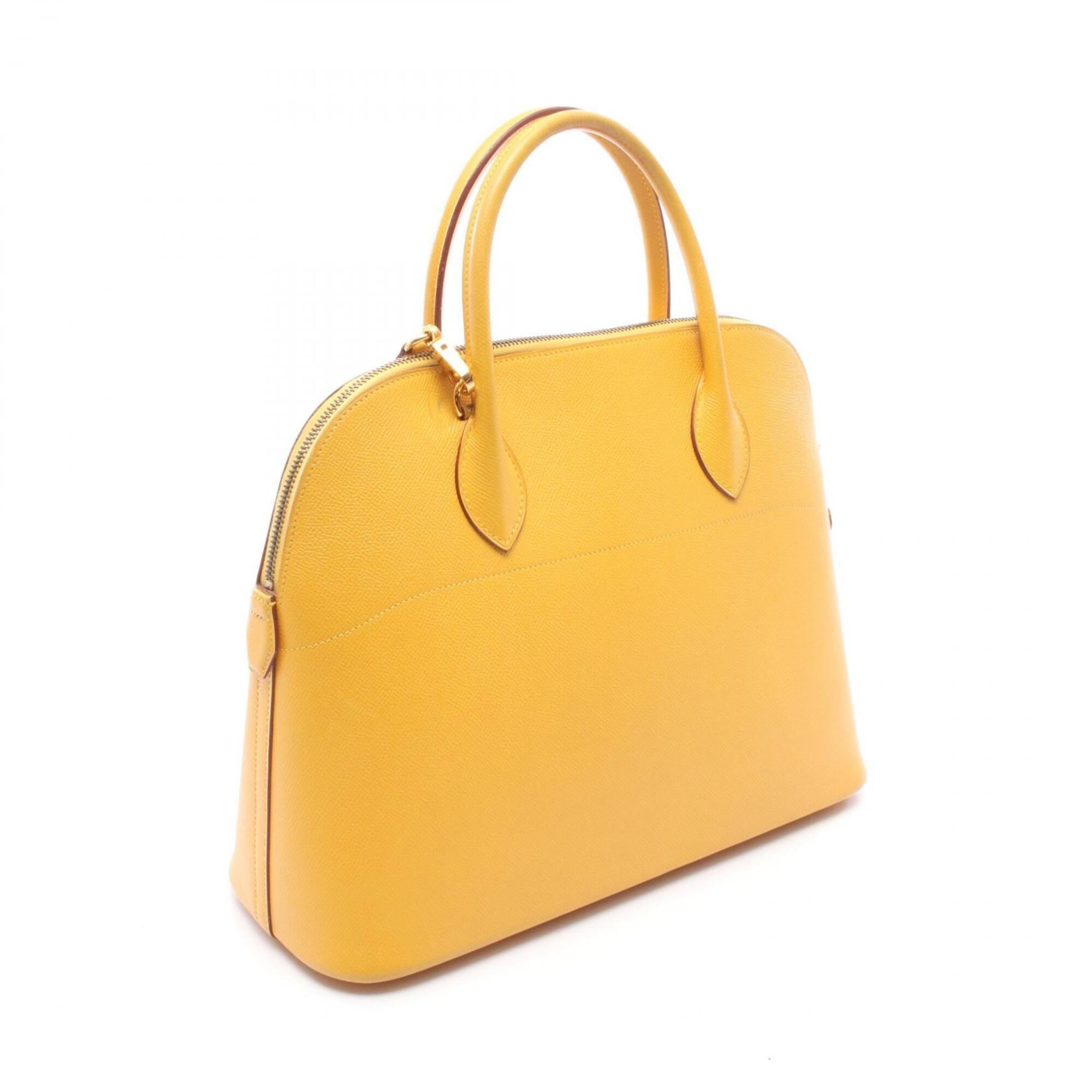 Hermes Yellow Courchevel Leather Handbag (Pre-Owned)