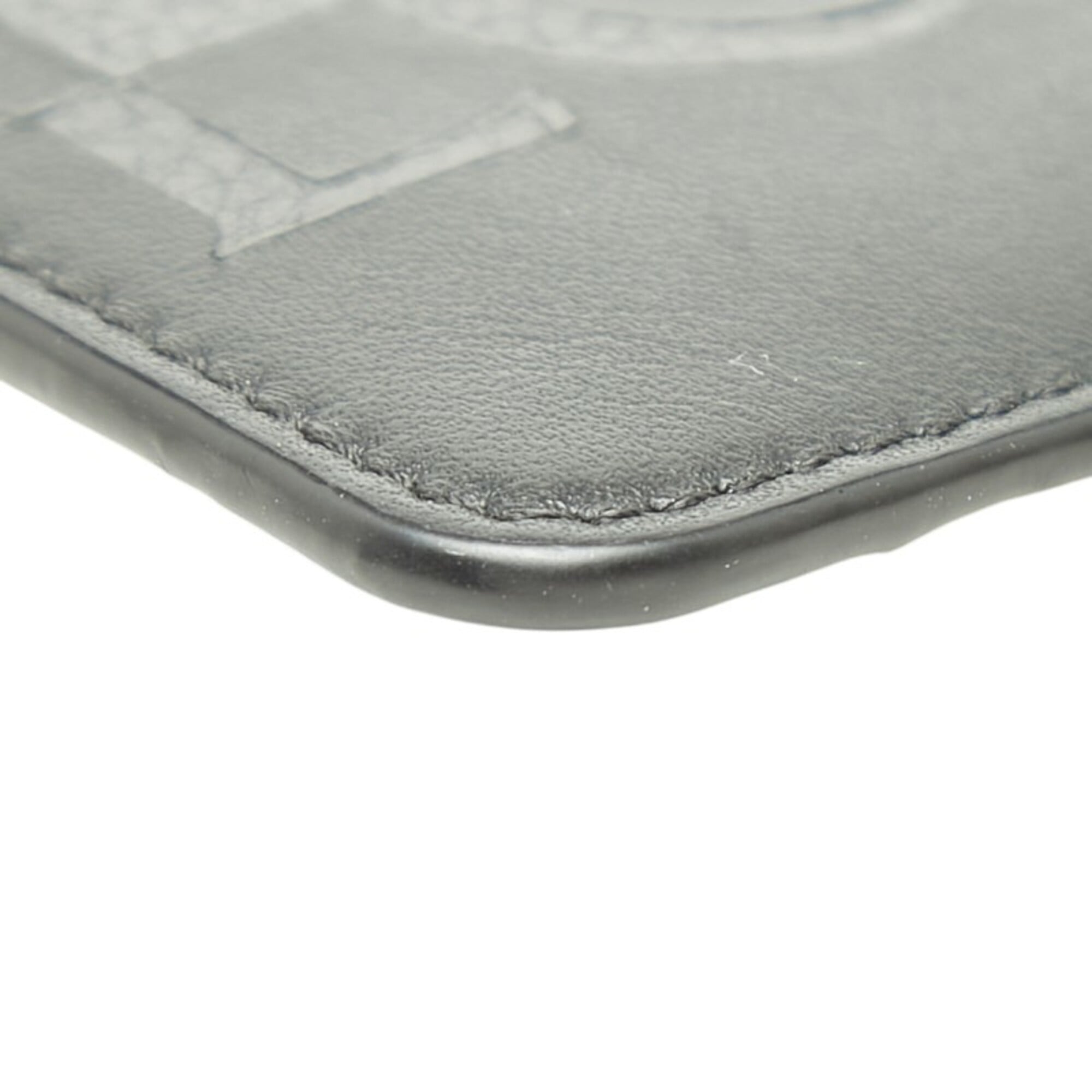 Loewe Black Gray Leather Coin Purse/Coin Case (Pre-Owned)