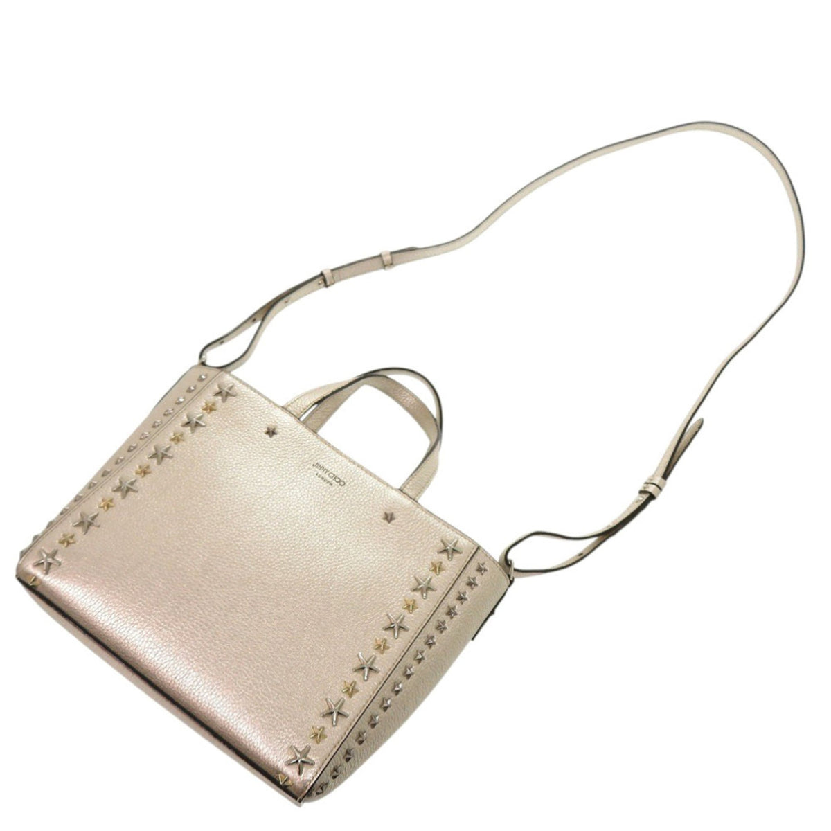 Jimmy Choo Gold Leather Handbag (Pre-Owned)