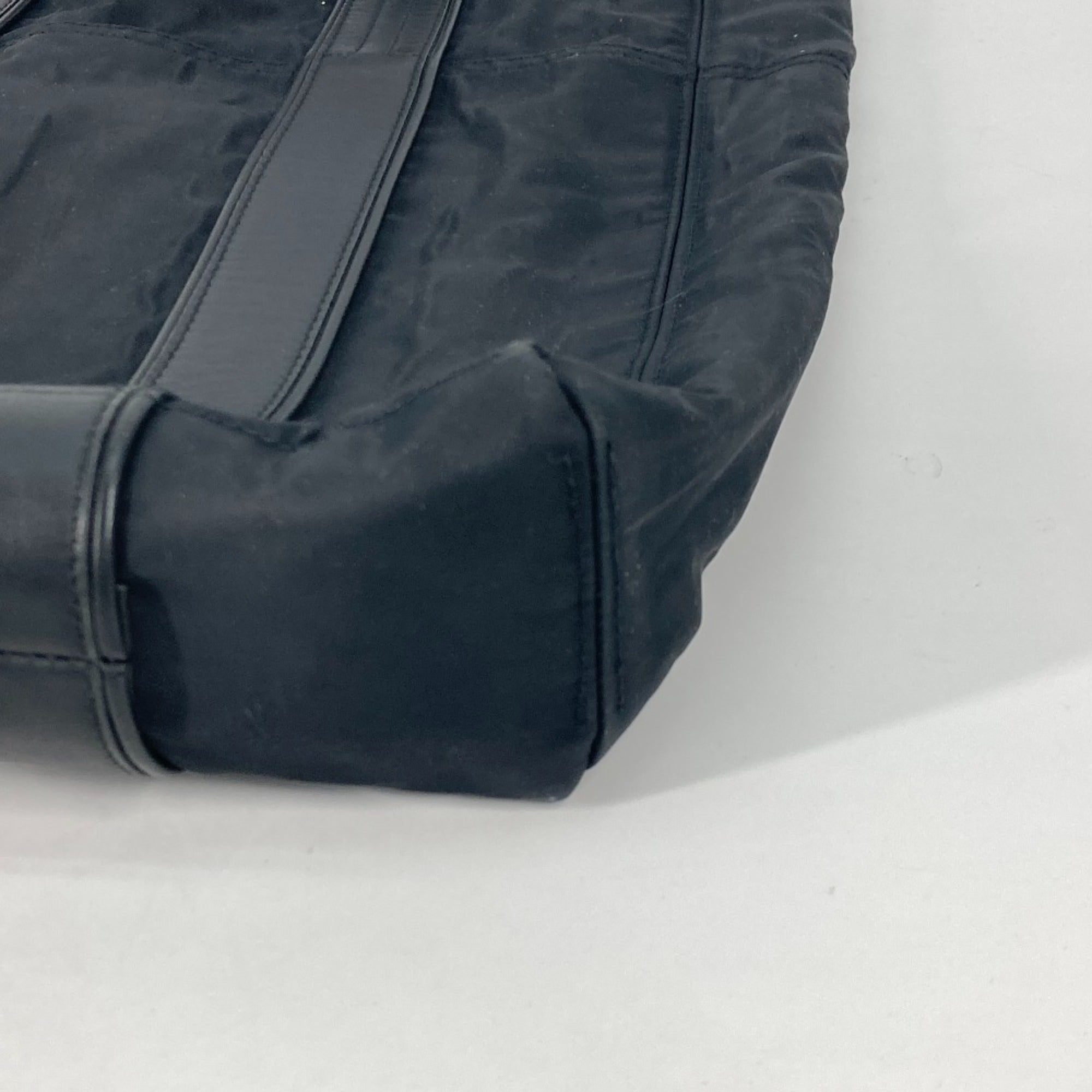 Hermes Black Nylon Shoulder Bag Tote Bag (Pre-Owned)