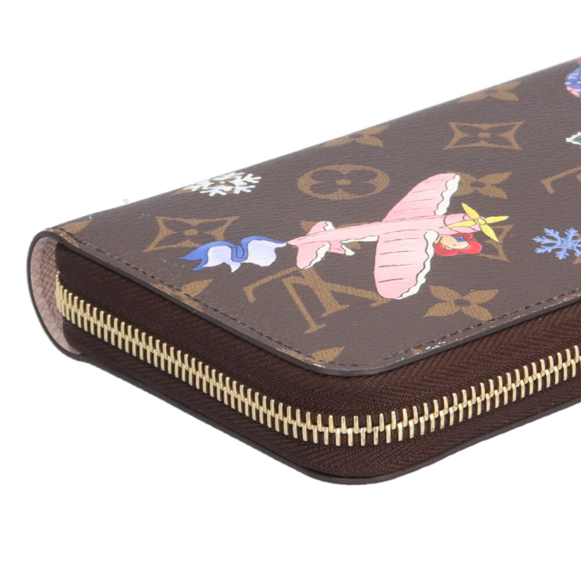 Louis Vuitton Brown Multi-Color Monogram Canvas Long Wallet (Bi-Fold) (Pre-Owned)
