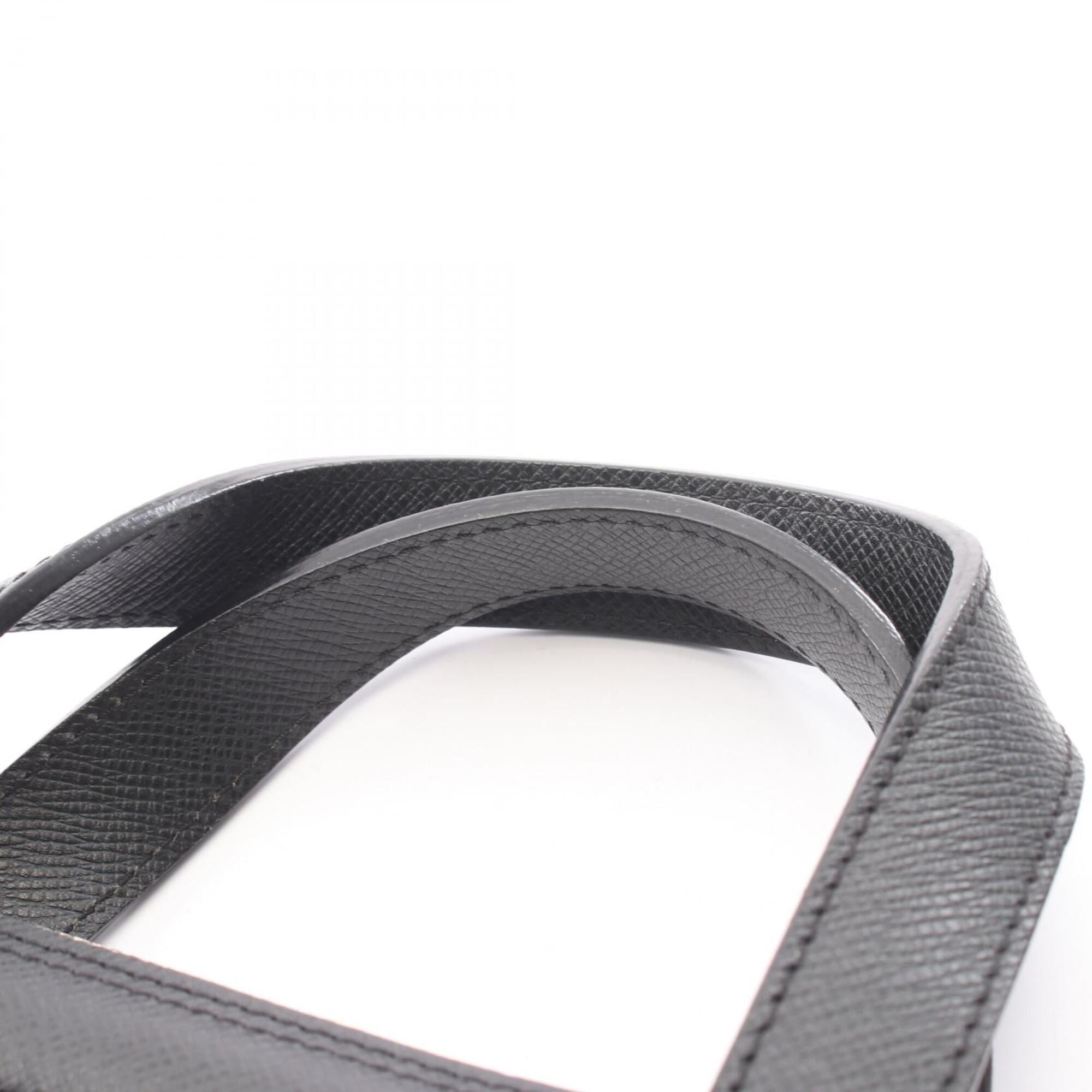 Louis Vuitton Black Leather Briefcase Handbag (Pre-Owned)