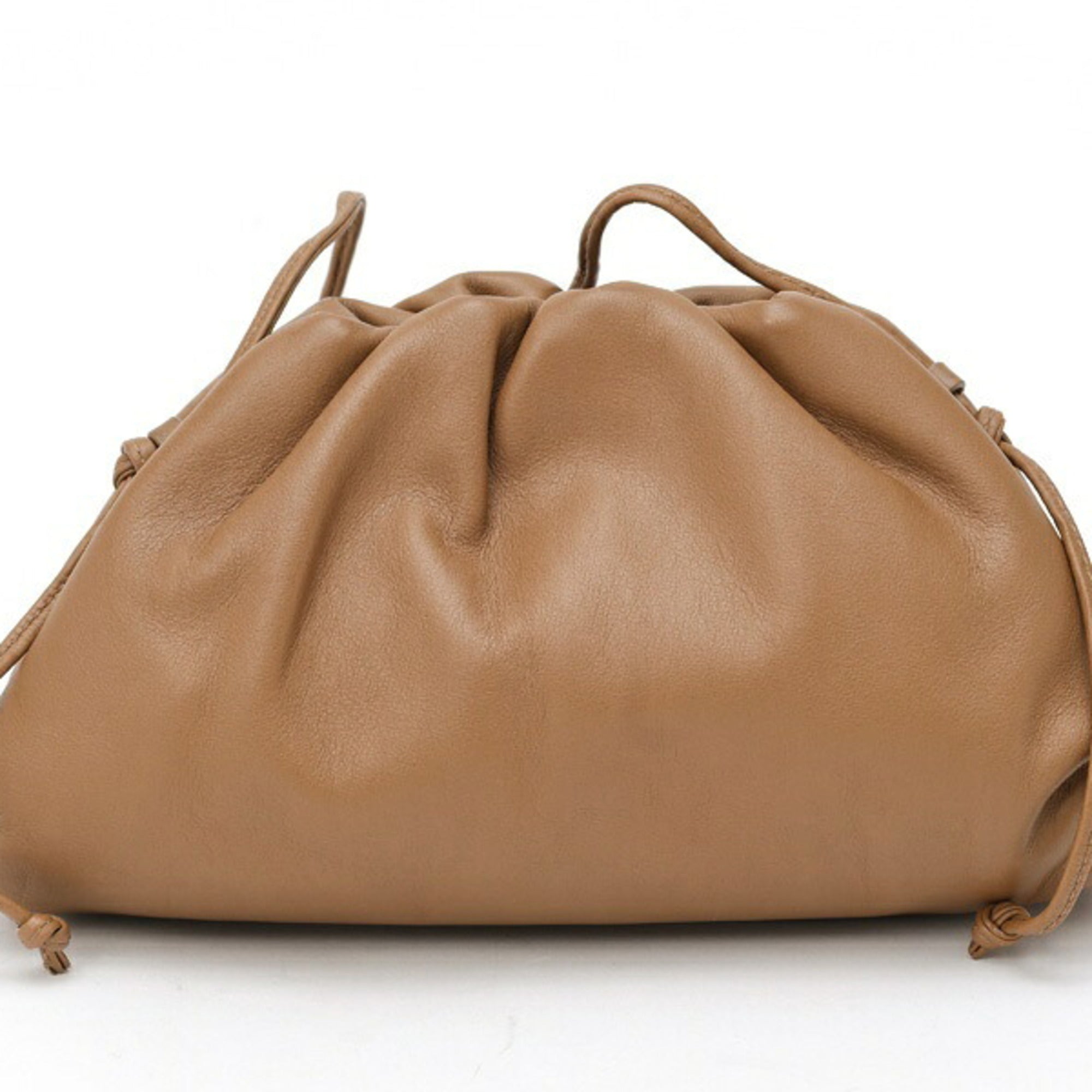 Bottega Veneta Camel Leather Pouch (Pre-Owned)