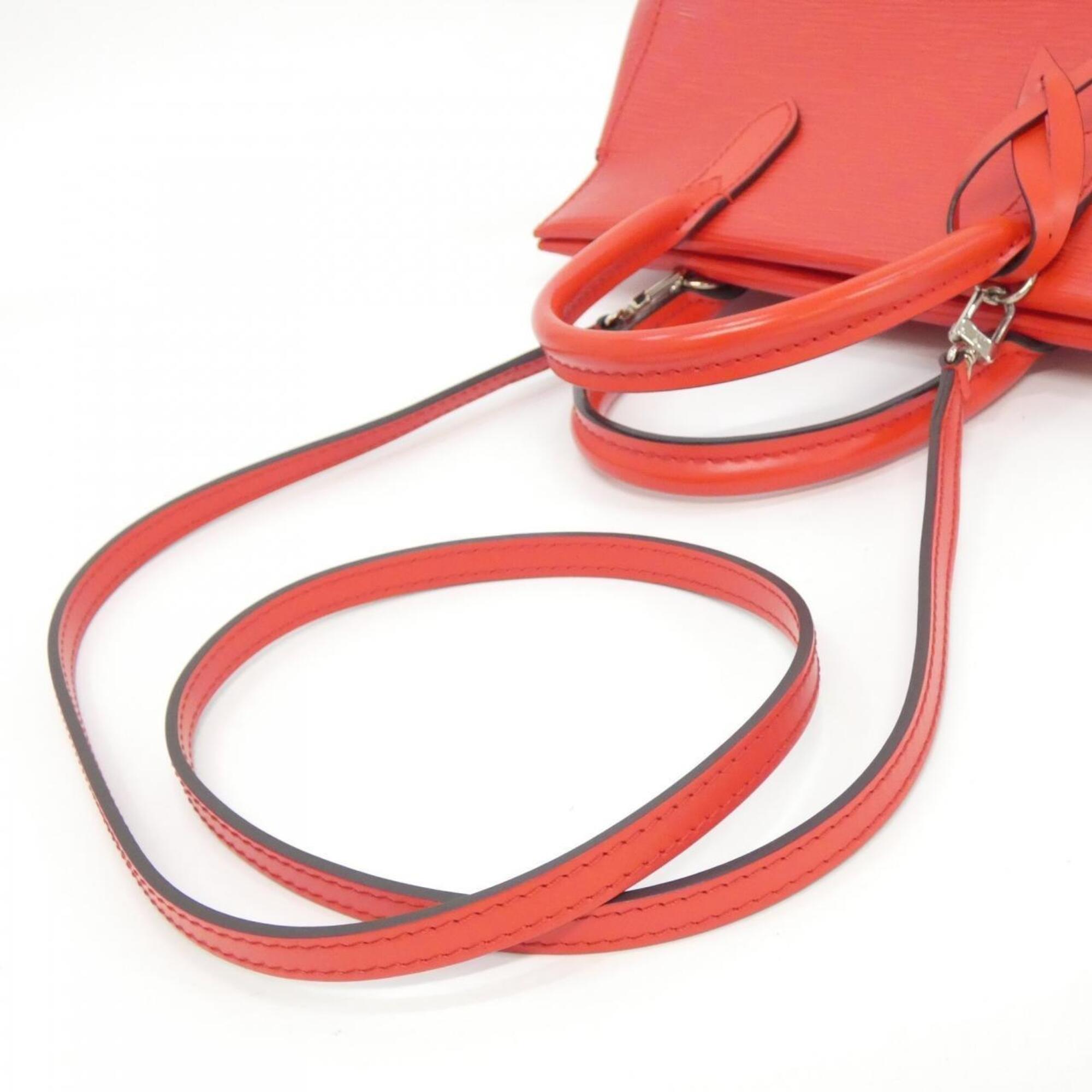 Louis Vuitton Coquelicots Red Color Leather Handbag (Pre-Owned)