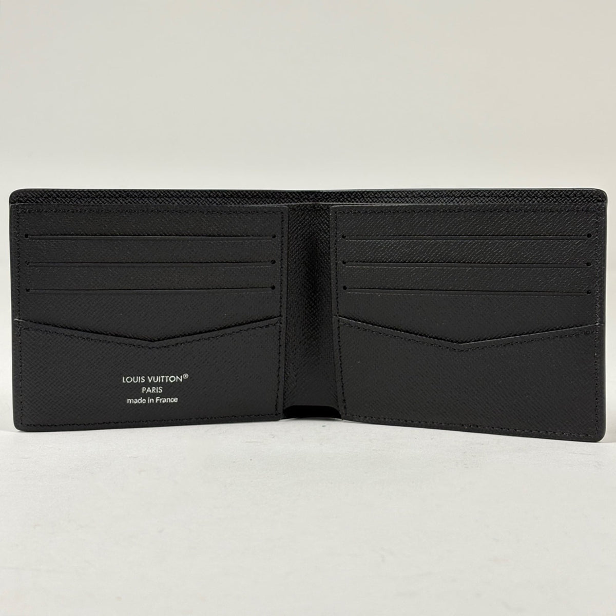 Louis Vuitton Black Noir Monogram Eclipse Wallet (Bi-Fold) (Pre-Owned)