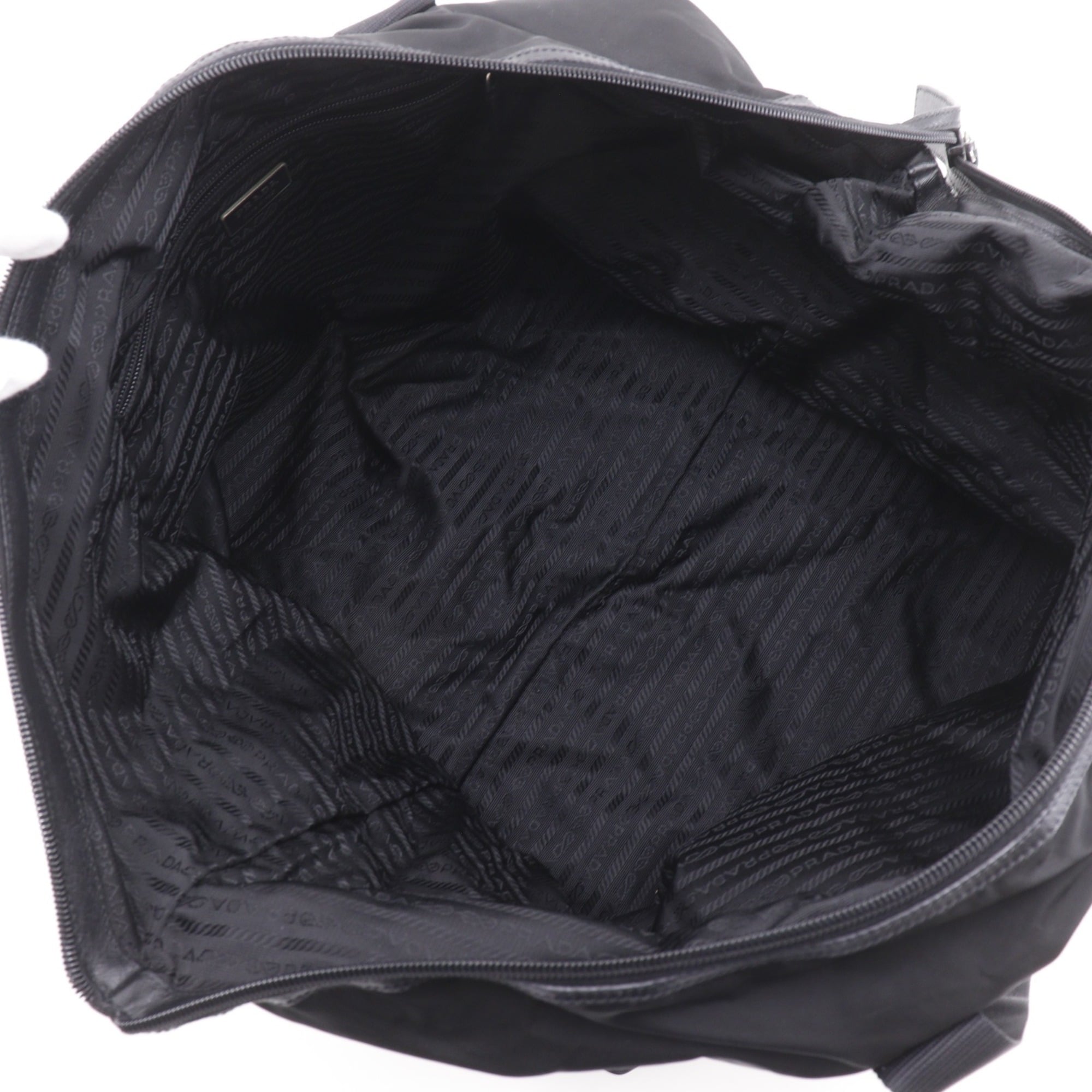 Prada Black Nylon Boston Bag (Pre-Owned)