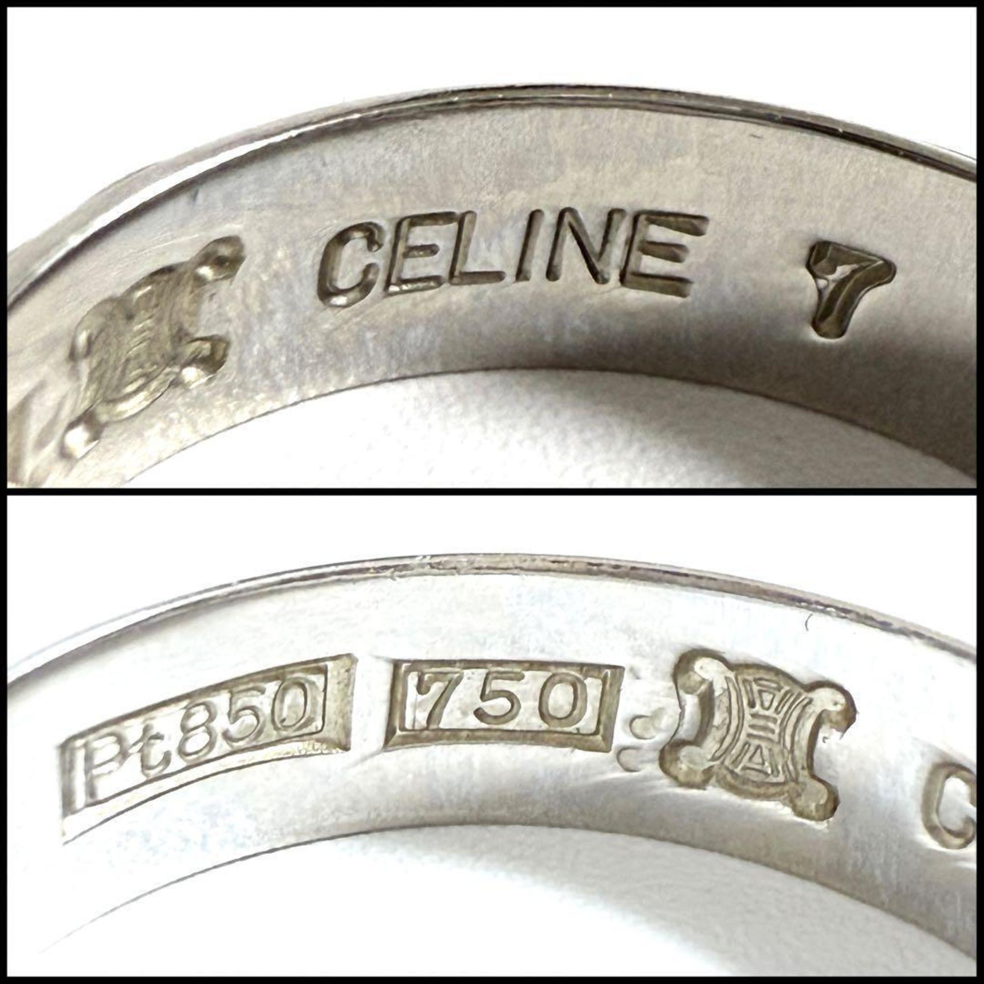 Celine Yellow Gold (18K) Platinum 950 Band Ring (Pre-Owned)