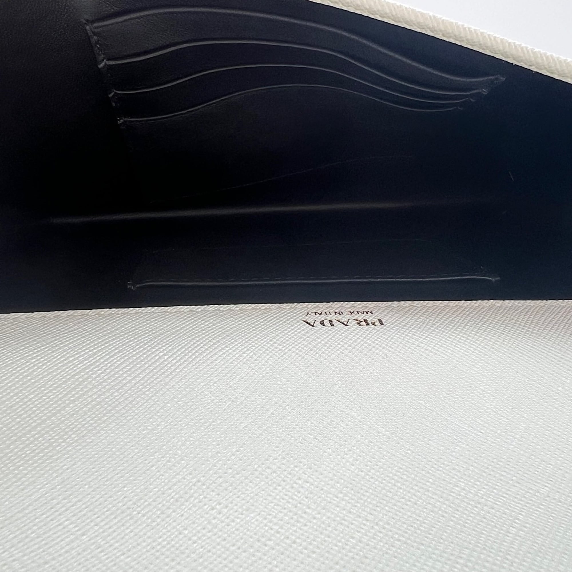 Prada Clear White Handbag Shoulder Bag (Pre-Owned)