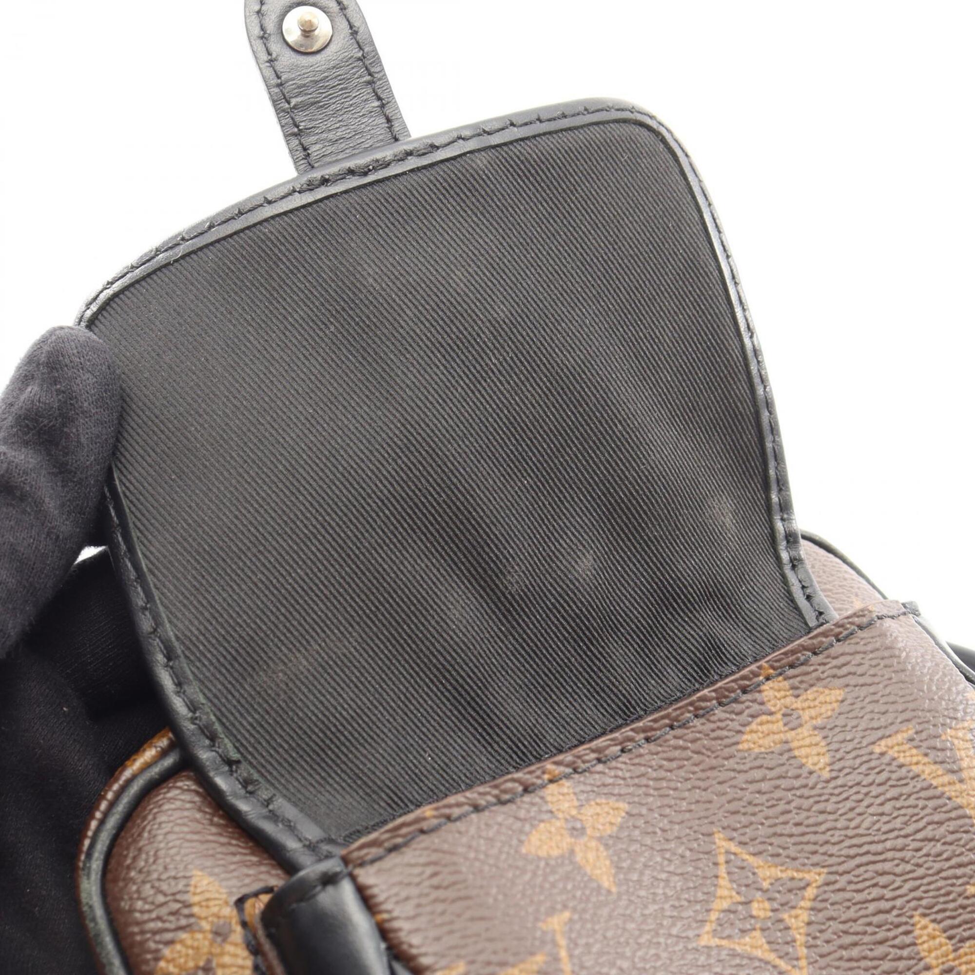 Louis Vuitton Black Brown Pvc Leather Handbag Shoulder Bag (Pre-Owned)