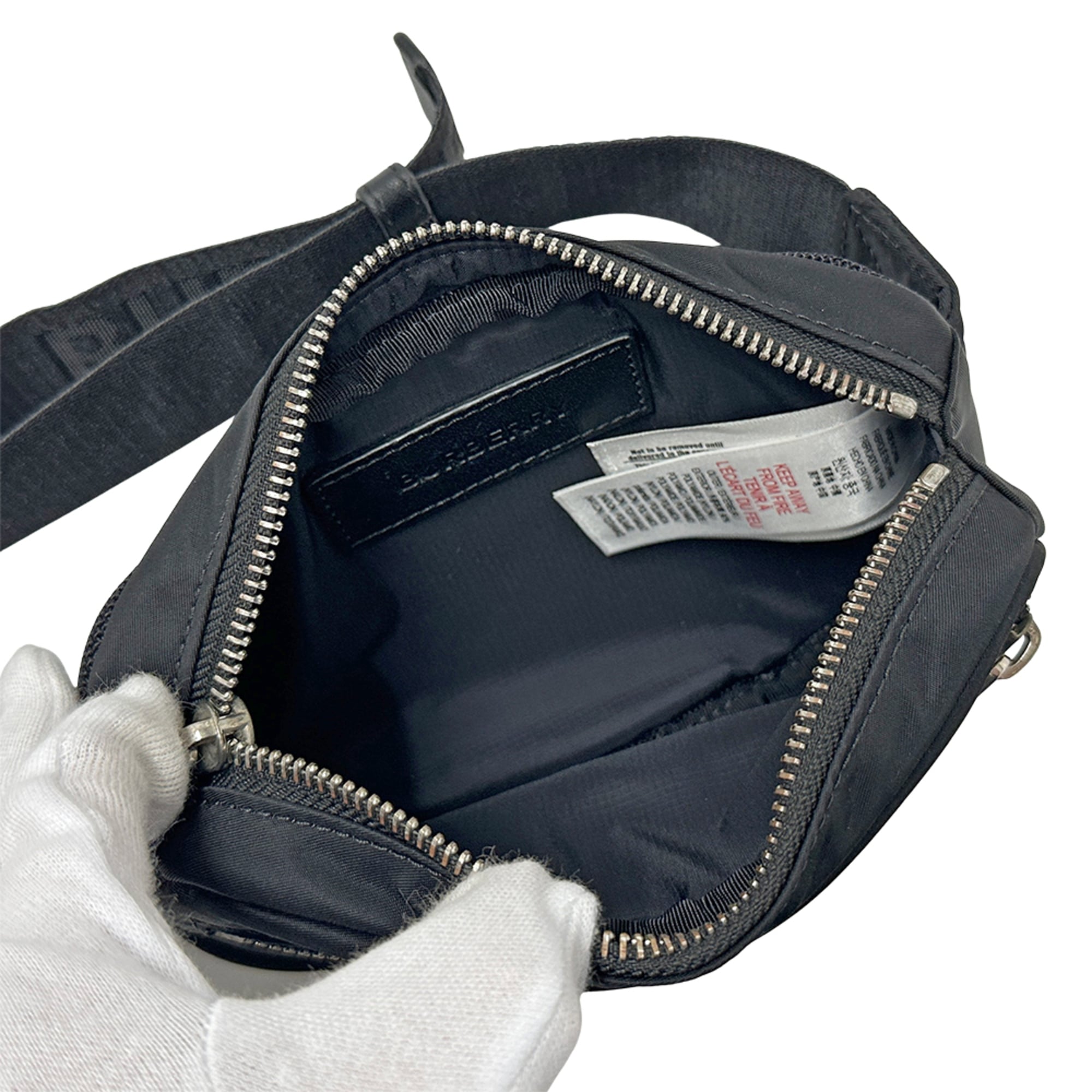 Burberry Black Nylon Handbag Sling Bag (Pre-Owned)