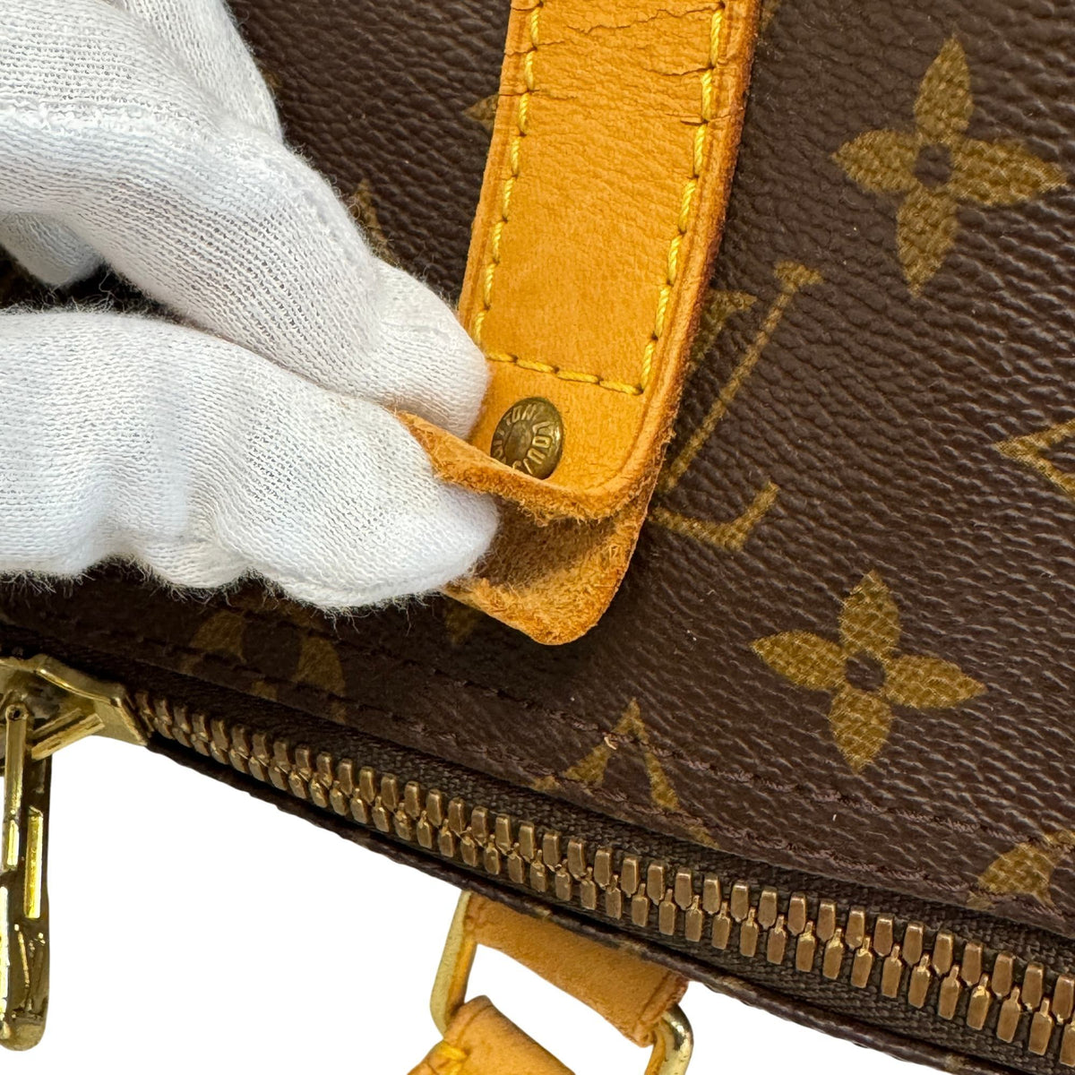 Louis Vuitton Brown Monogram Canvas Boston Bag Shoulder Bag (Pre-Owned)