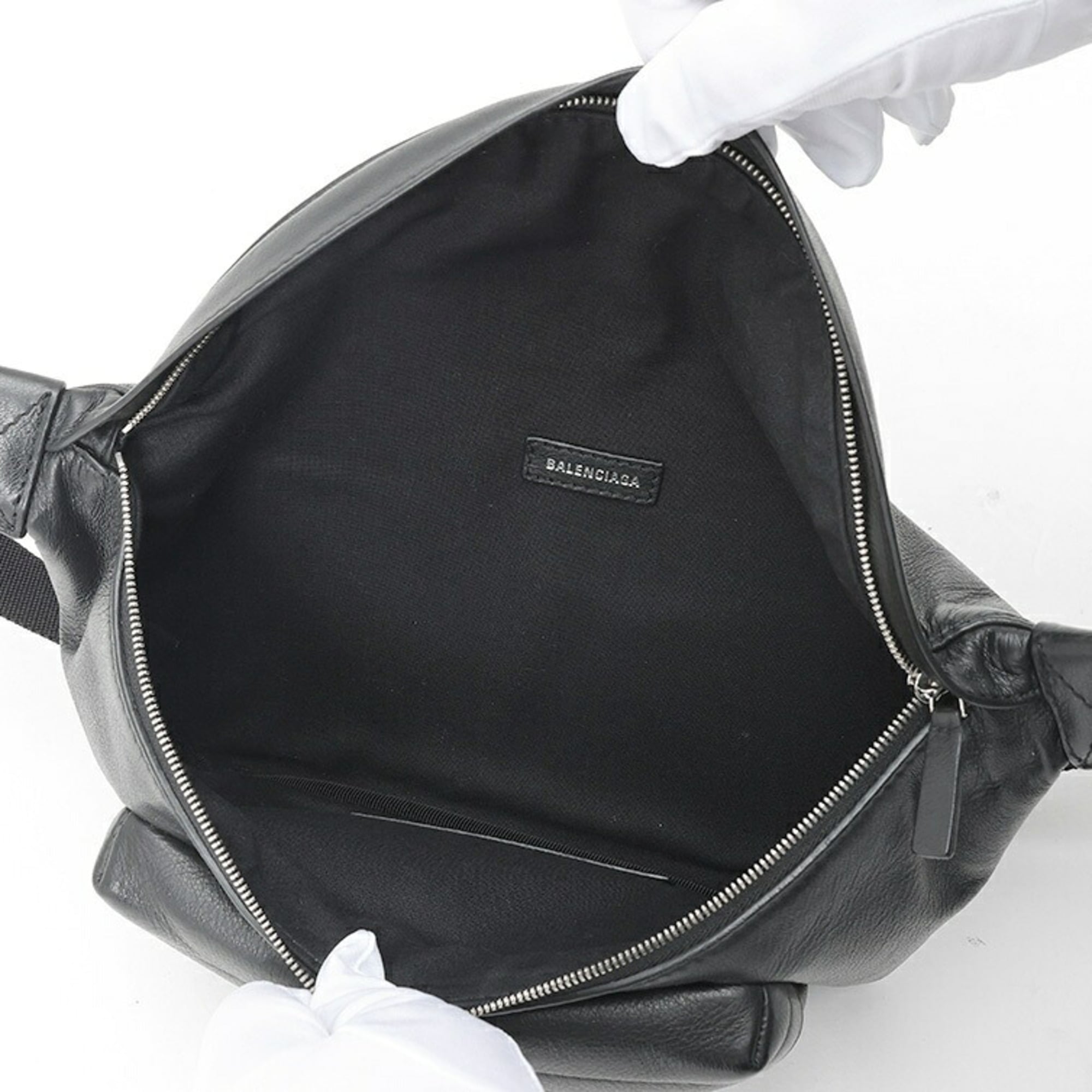 Balenciaga Black Leather Sling Bag (Pre-Owned)