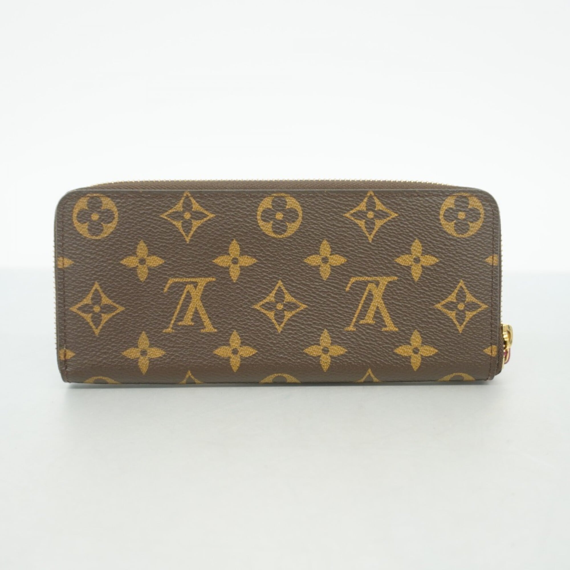 Louis Vuitton Brown Fuchsia Long Wallet (Bi-Fold) (Pre-Owned)