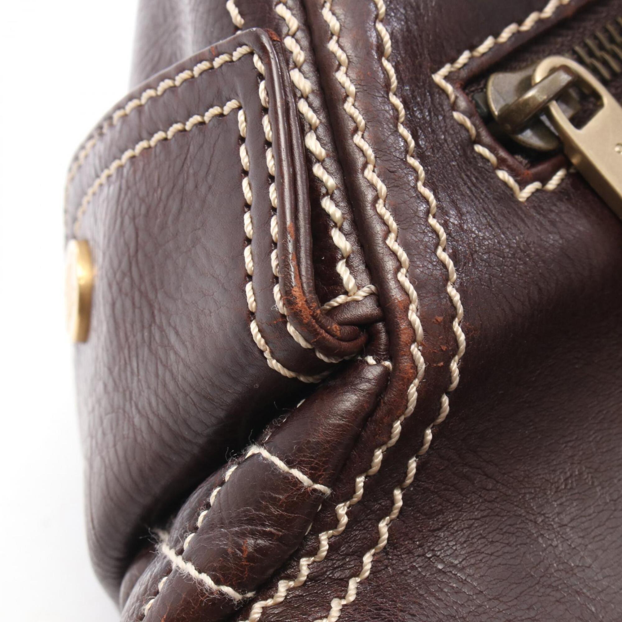 Celine Brown Leather Handbag (Pre-Owned)