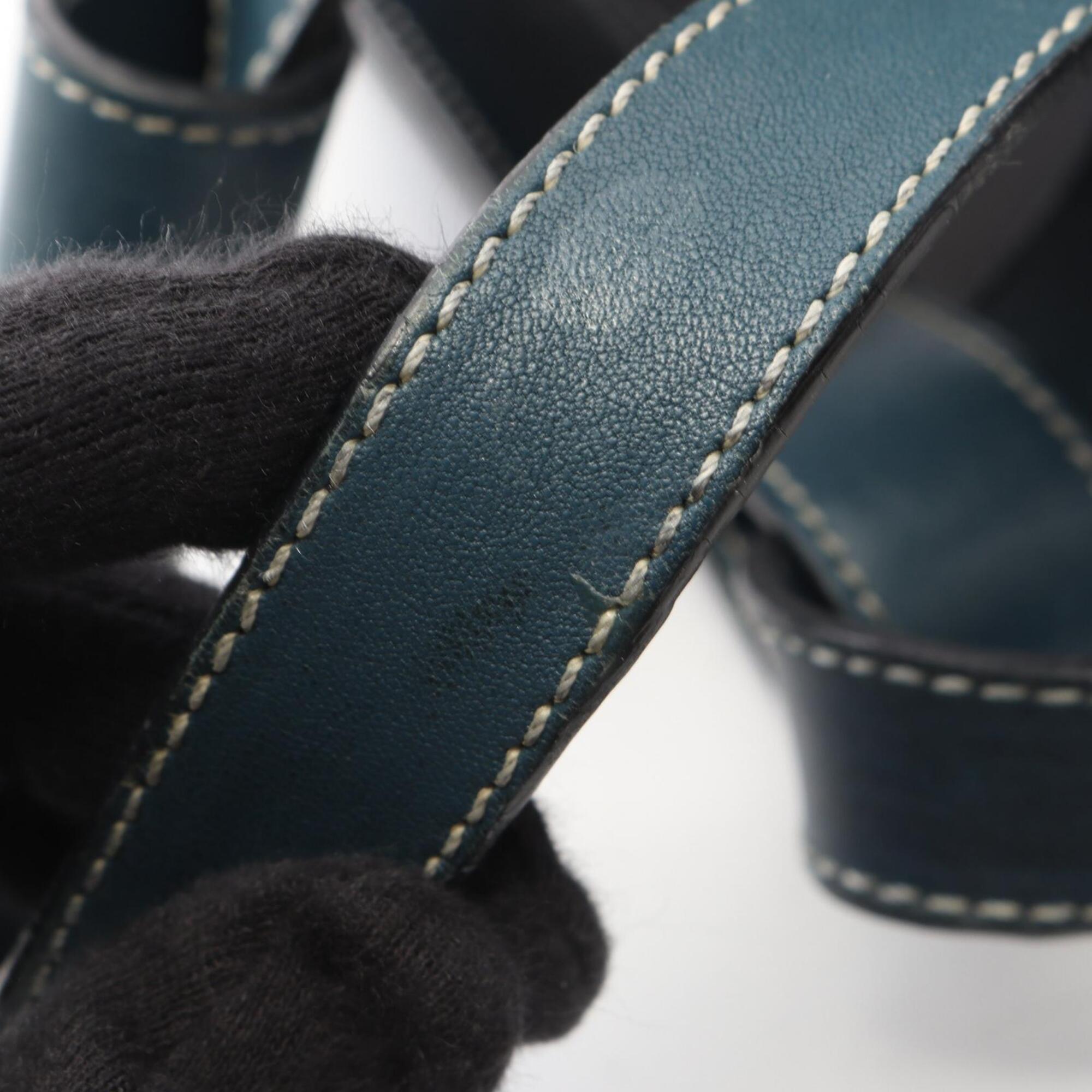Loewe Navy Leather Handbag (Pre-Owned)