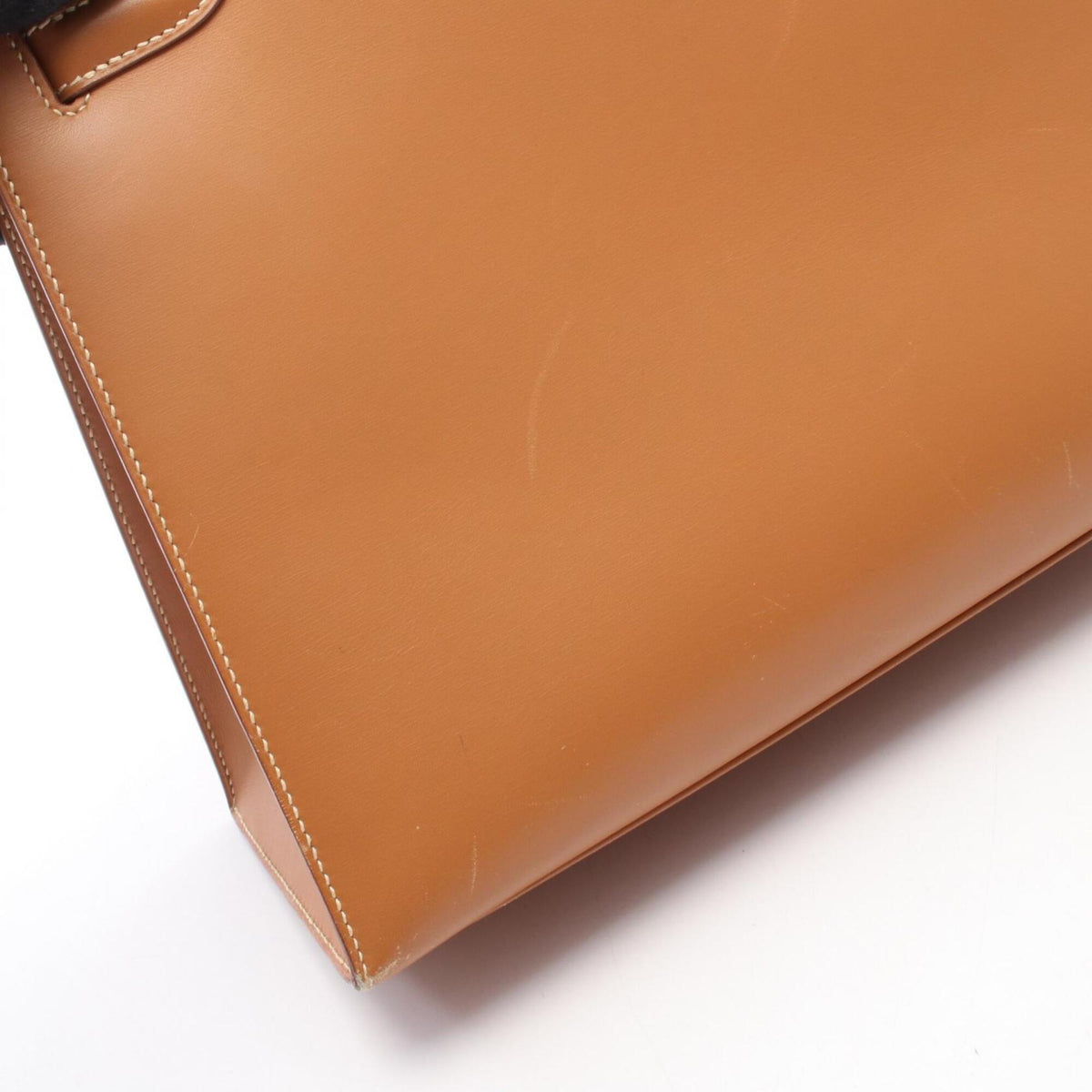 Hermes Brown Natural Chamonix Leather Handbag (Pre-Owned)