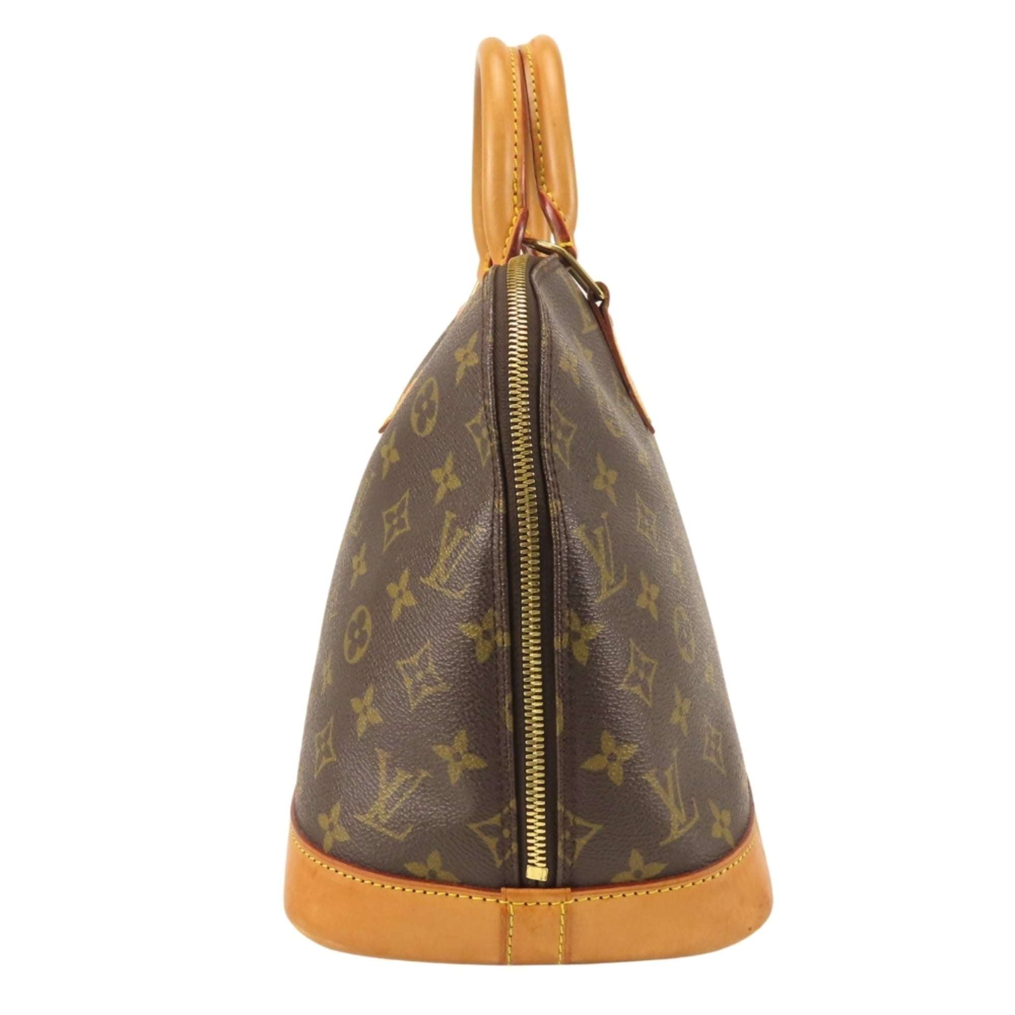 Louis Vuitton Brown Monogram Leather Handbag (Pre-Owned)