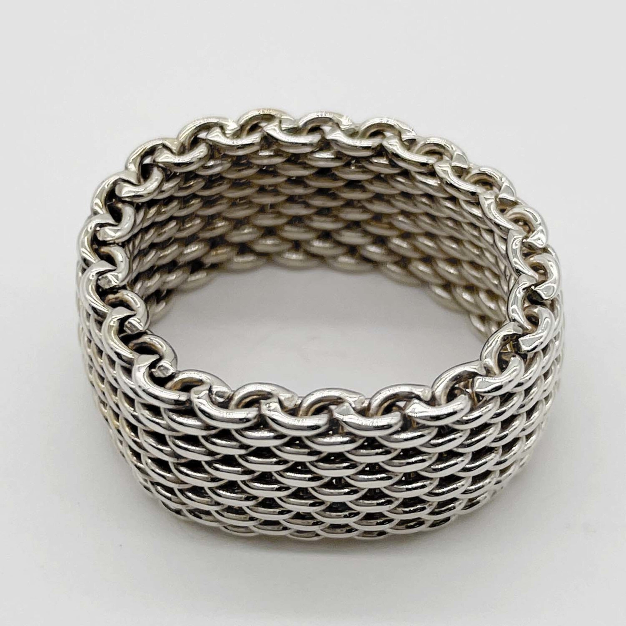 Tiffany Silver Silver 925 Band Ring (Pre-Owned)
