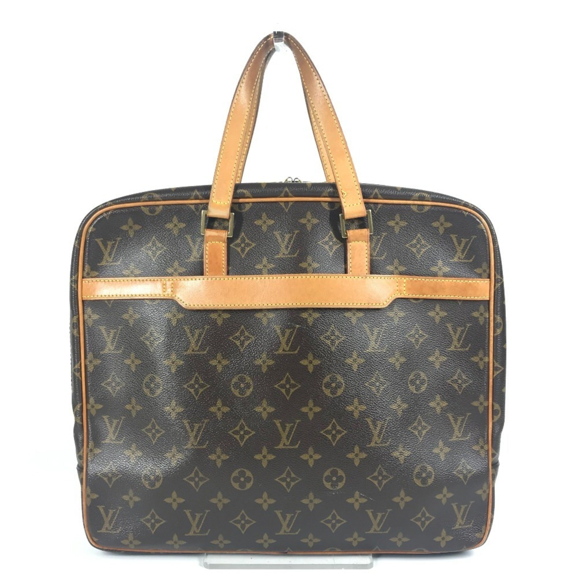 Louis Vuitton Brown Monogram Canvas Handbag Tote Bag (Pre-Owned)