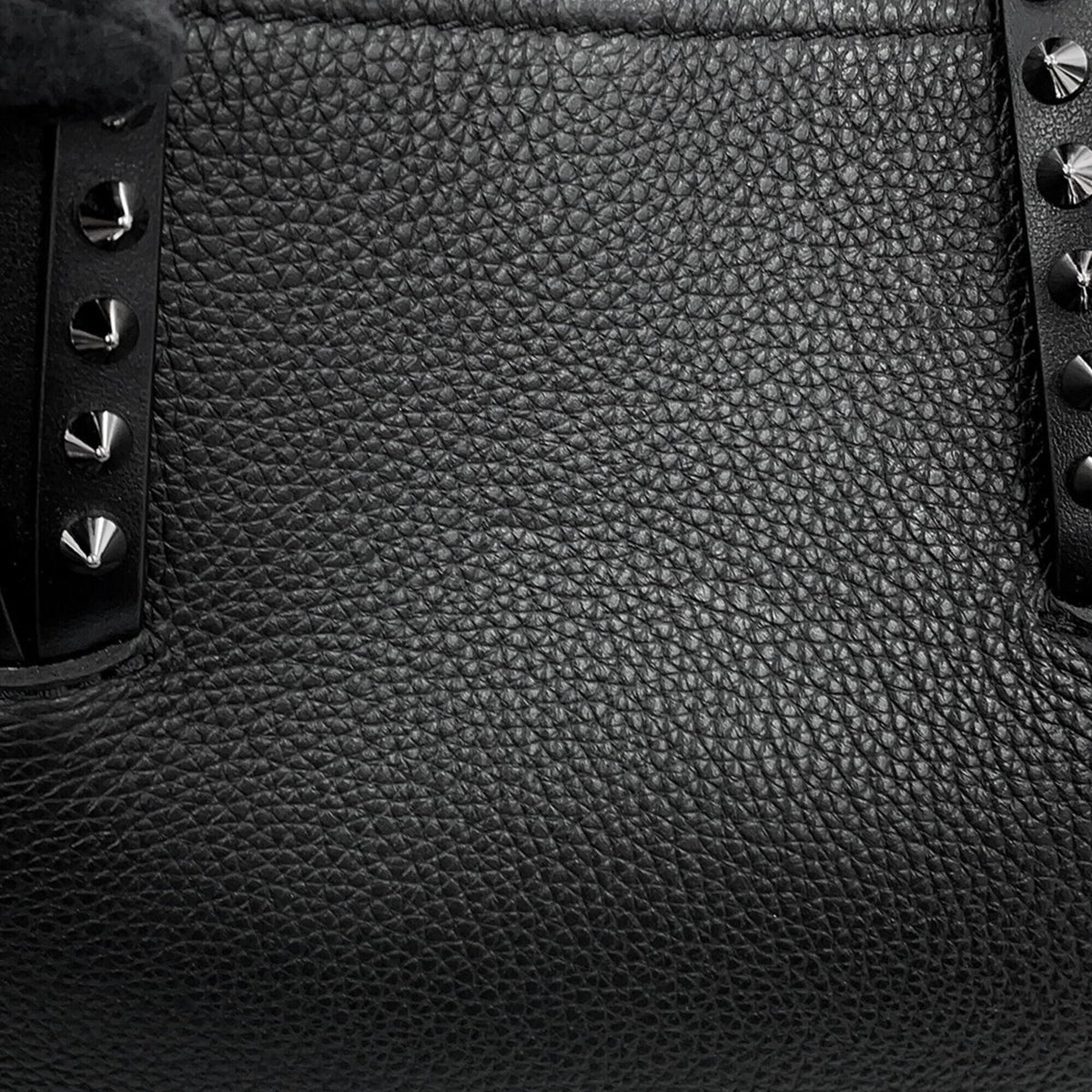 Christian Louboutin Black Leather Handbag Tote Bag (Pre-Owned)