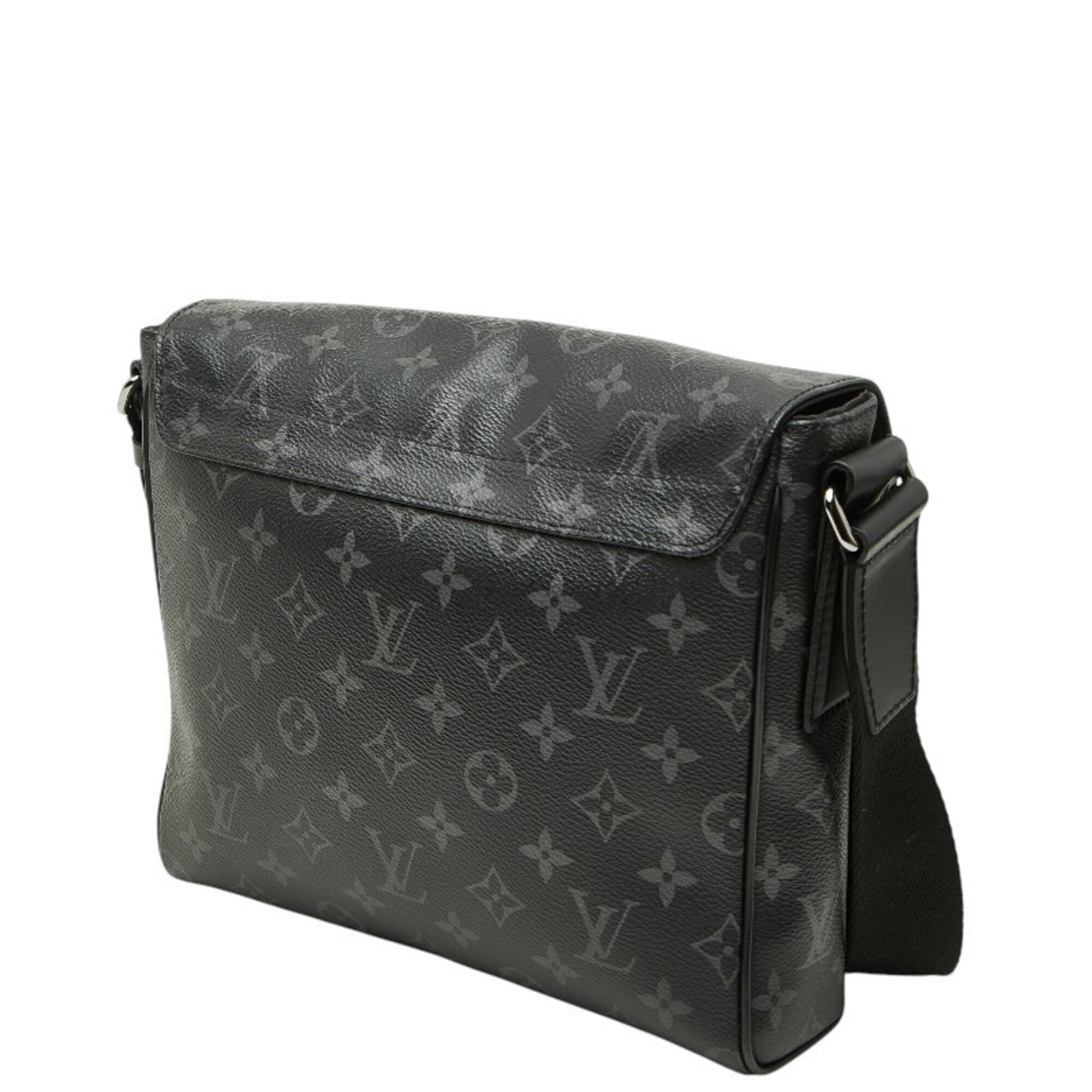 Louis Vuitton Monogram Eclipse Black Pvc Leather Shoulder Bag (Pre-Owned)
