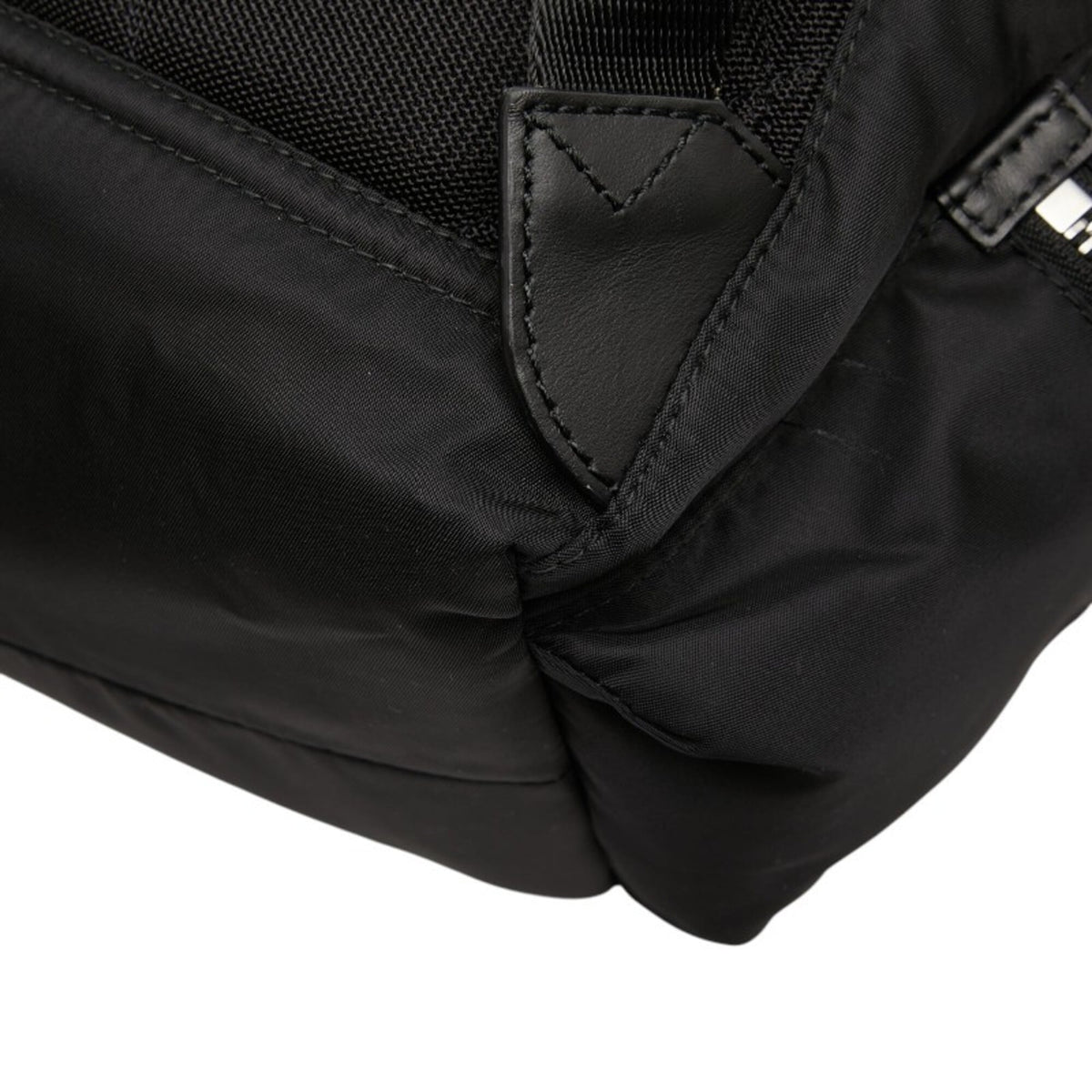 Burberry Black Nylon Leather Backpack (Pre-Owned)