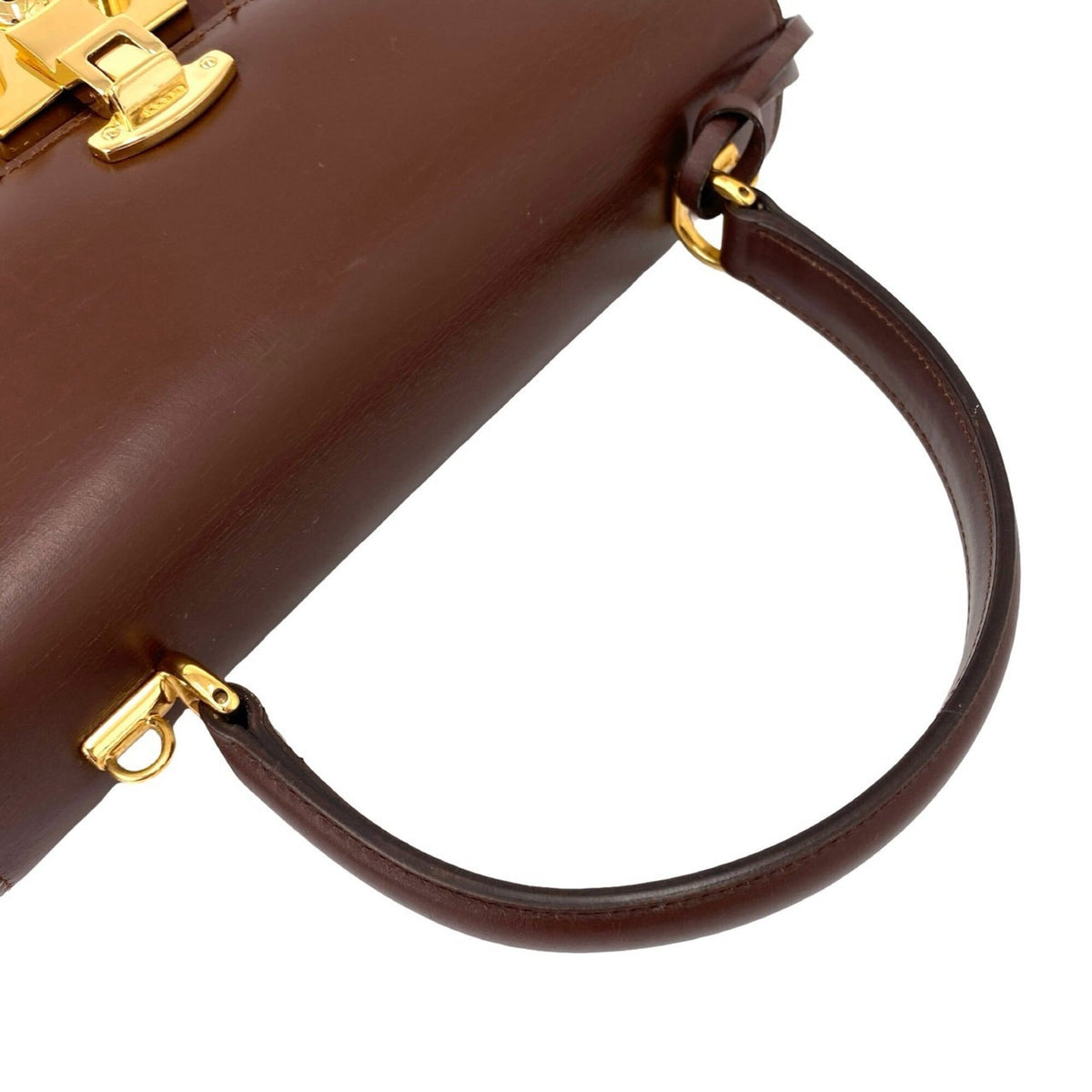 Gucci Brown Leather Handbag Shoulder Bag (Pre-Owned)