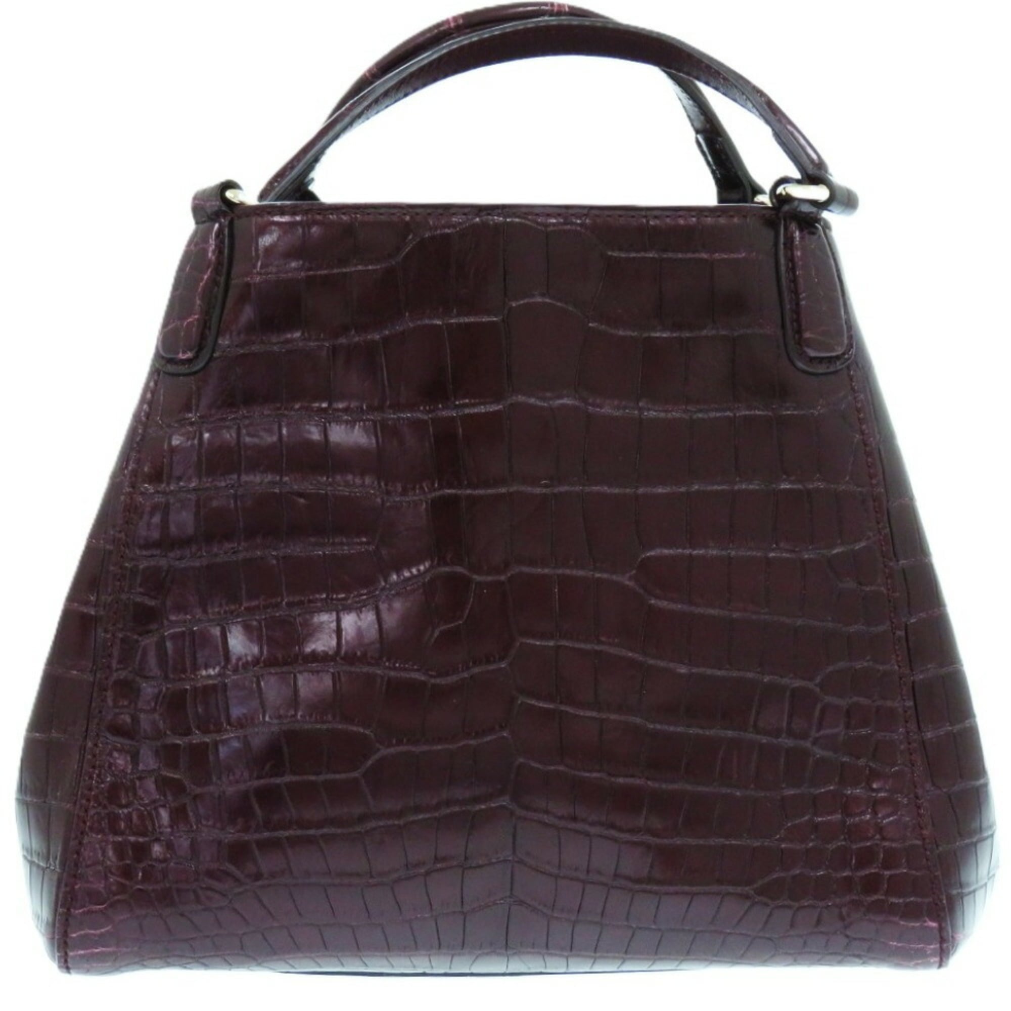 Gucci Purple Leather Tote Bag (Pre-Owned)