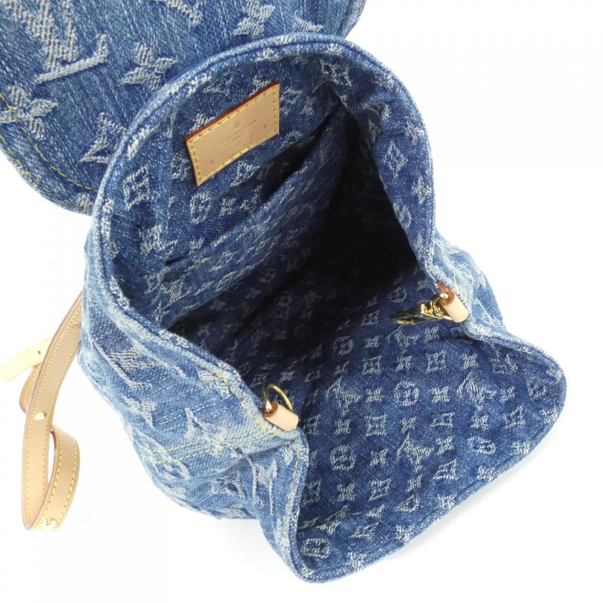 Louis Vuitton Blue Denim Backpack (Pre-Owned)
