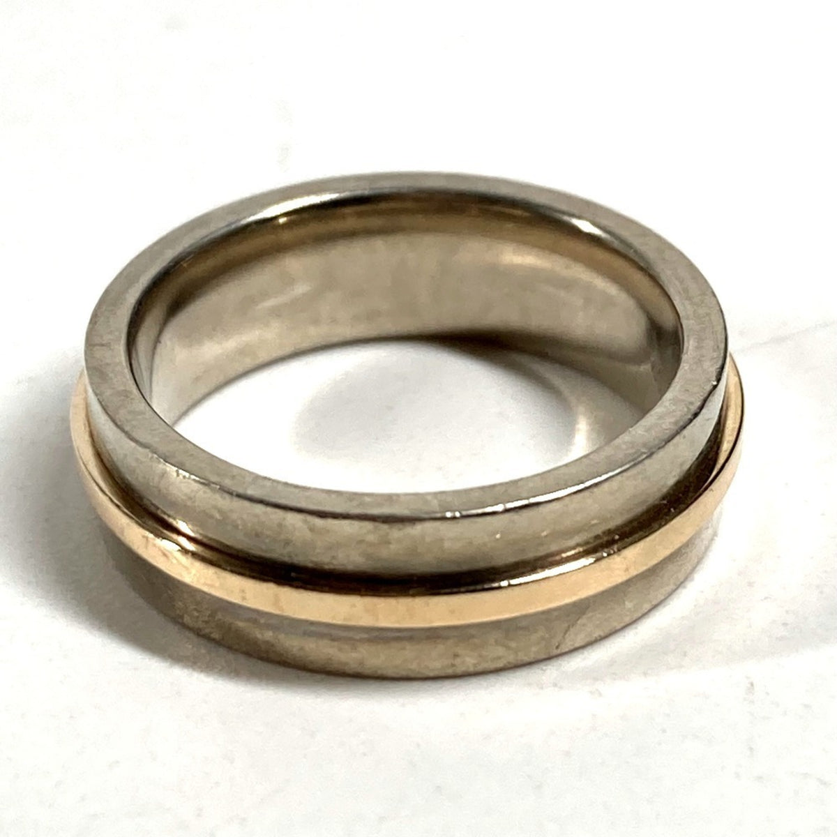 Tiffany Gold (18K) Silver 925 Band Ring (Pre-Owned)