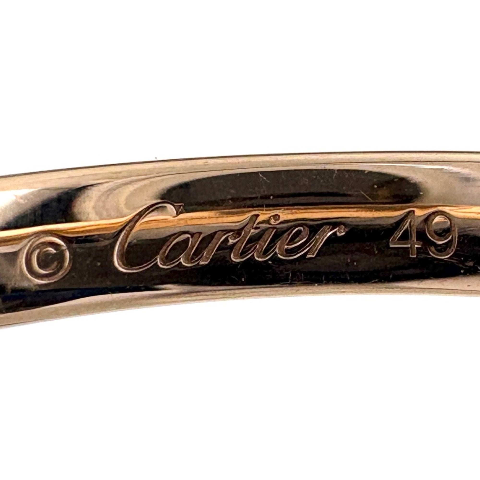 Cartier Pink Gold White Gold Yellow Gold Band Ring (Pre-Owned)