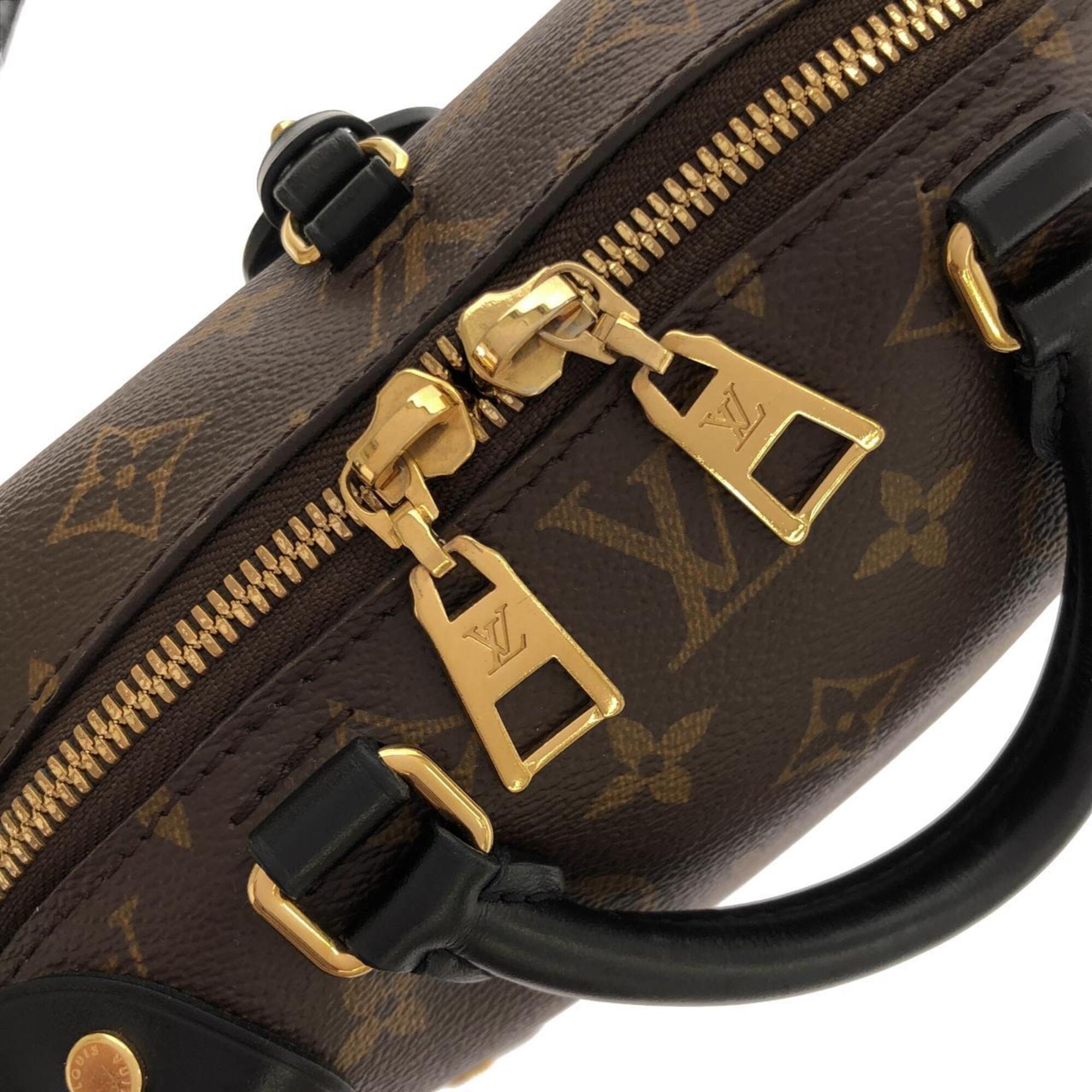 Louis Vuitton Black Marron Coated Canvas Handbag (Pre-Owned)