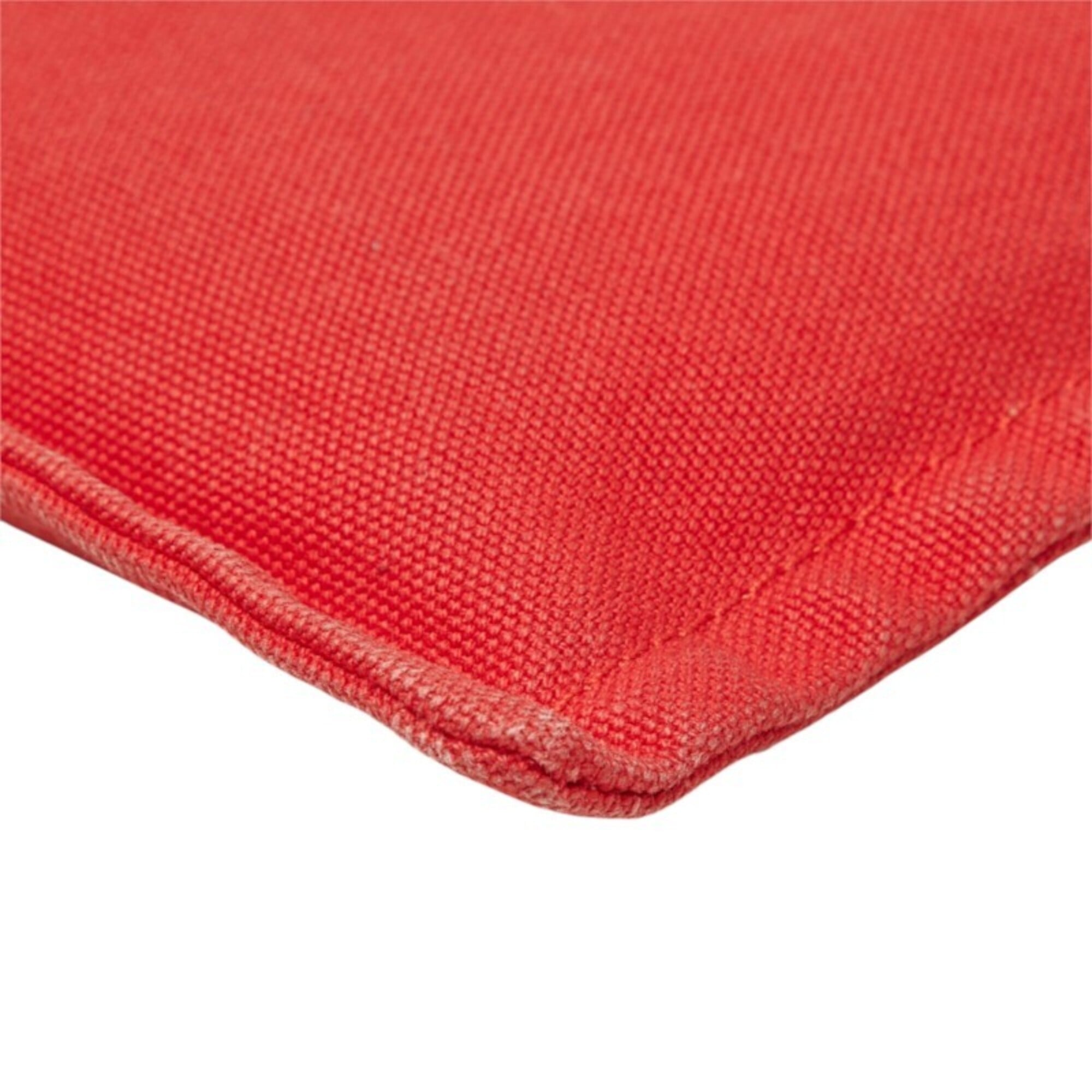 Hermes Red Color Cotton Handbag Pouch (Pre-Owned)