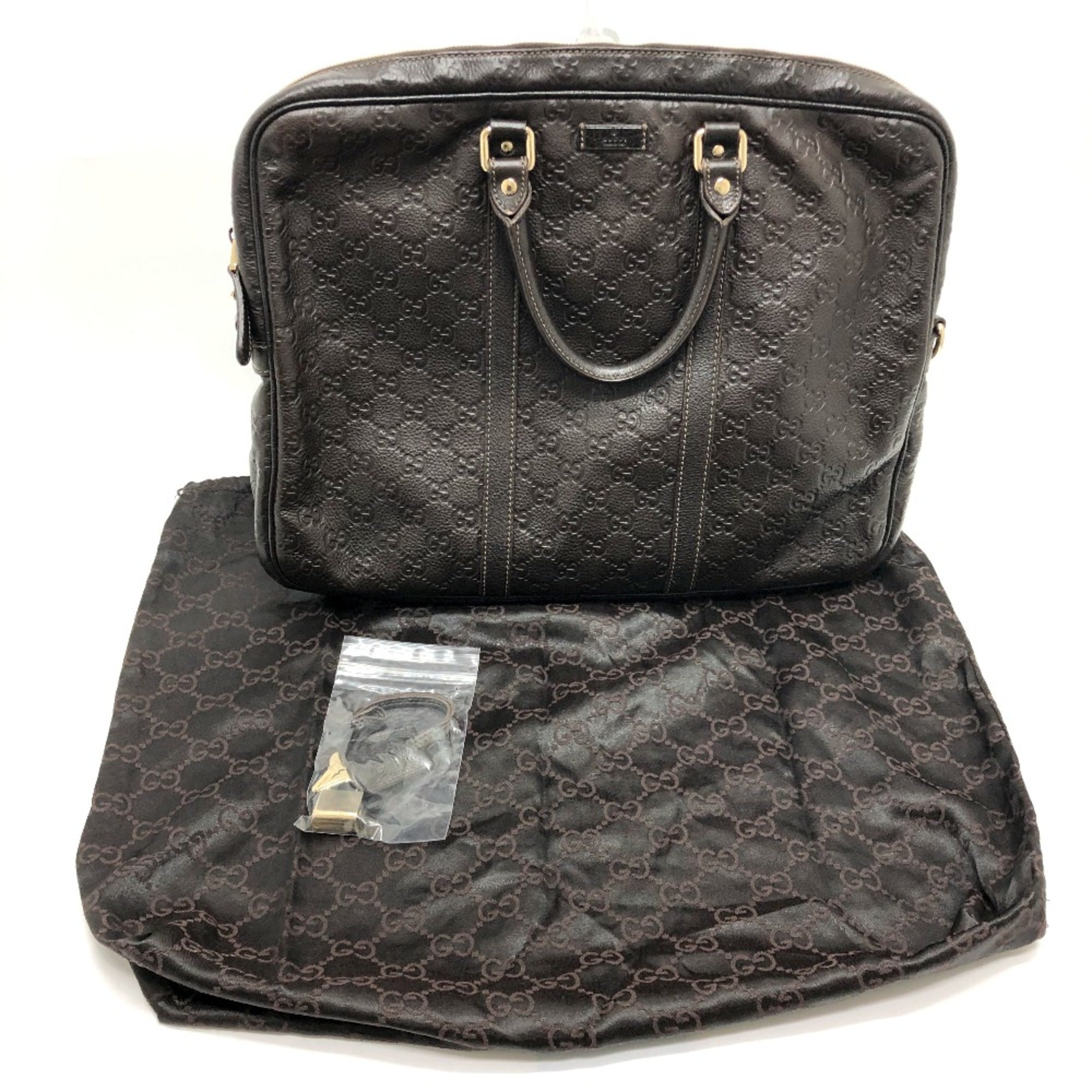 Gucci Brown Leather Briefcase (Pre-Owned)